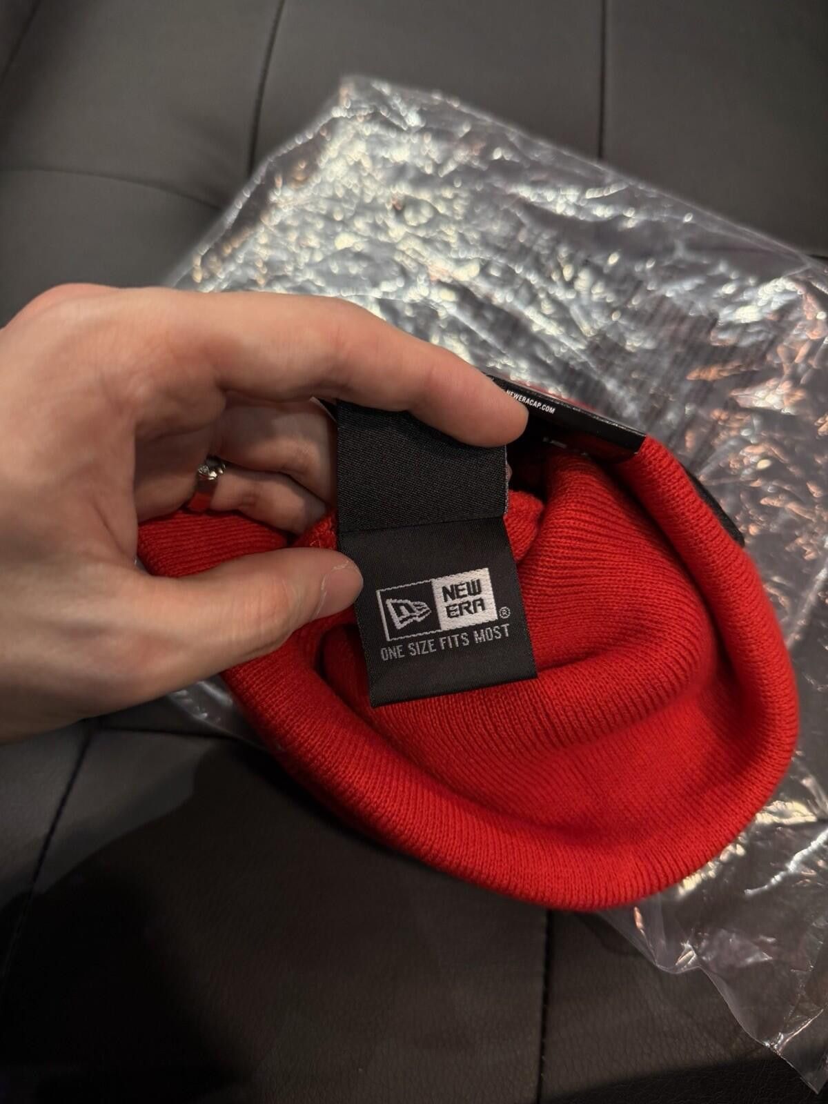 Supreme Supreme New Era Devil S Logo Beanie - Red - Brand New Size ONE SIZE - 5 Thumbnail