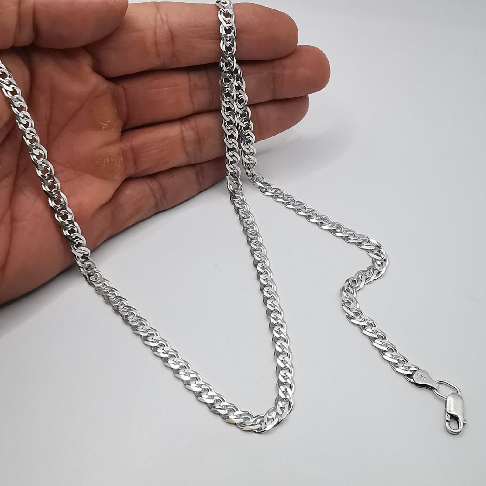 Sterling Silver Vintage Jewelry Chain, 925 Sterling Silver, Signed 25,03g Size ONE SIZE - 3 Thumbnail