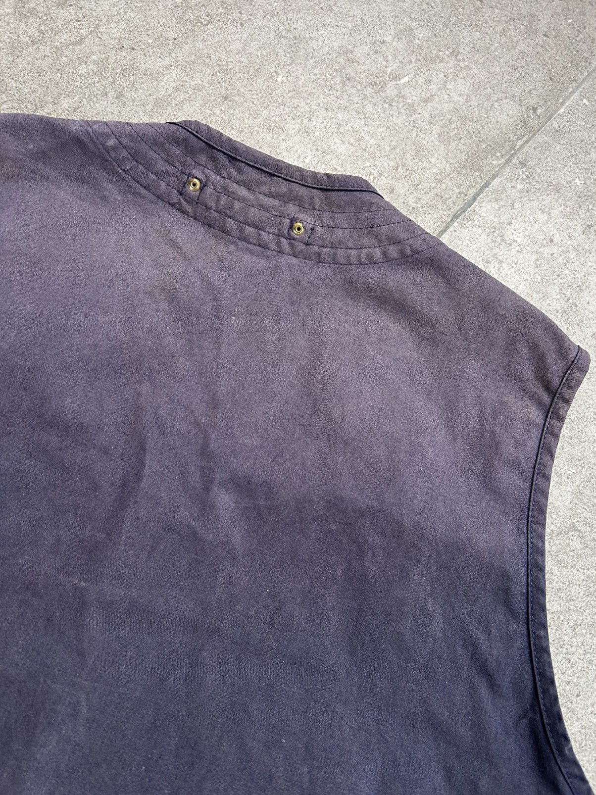 Levi's Vintage 70’s Levi’s Distressed Stone Washed Blue Vest Size US L / EU 52-54 / 3 - 5 Thumbnail