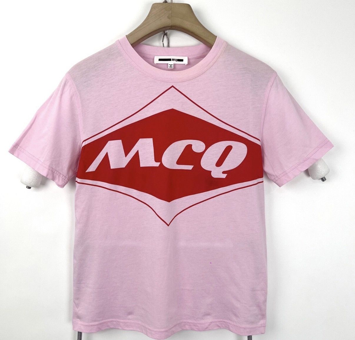 Alexander McQueen Alexander McQueen/Mcq Letter Print Pink Short Sleeve K12 Size S / US 4 / IT 40 - 1 Thumbnail