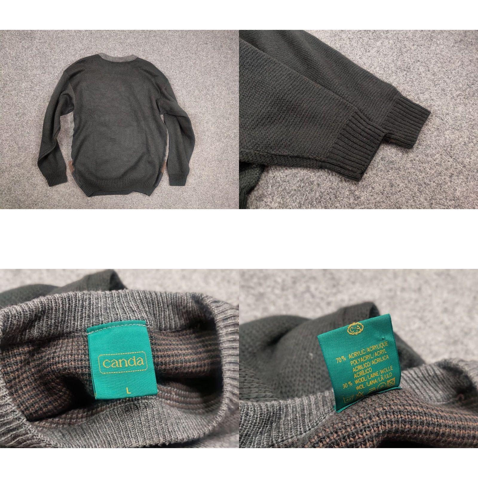 Logo 7 VINTAGE 90s Canda Sweater Embroidered Logo Japan Style Size US L / EU 52-54 / 3 - 8 Thumbnail