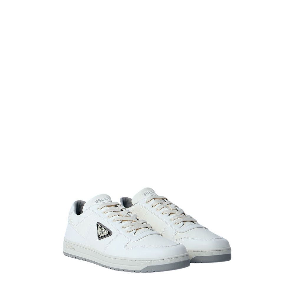 Prada PRADA Downtown $1120 Ivory Leather Sneakers New & Authentic Size US 11 / EU 44 - 1 Thumbnail