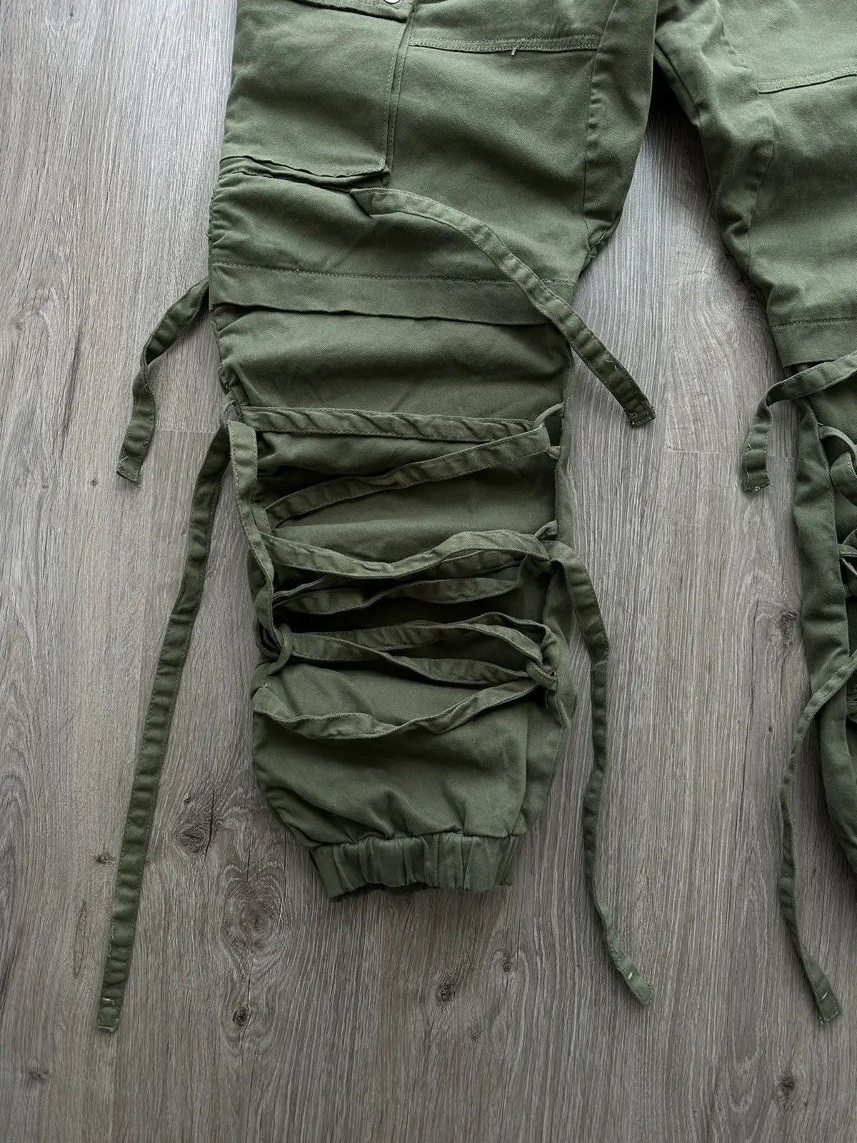 Japanese Brand × Vintage Vintage Japanese Bondage Cargo Multi-Pocket Pants Size US 36 / EU 52 - 6 Thumbnail