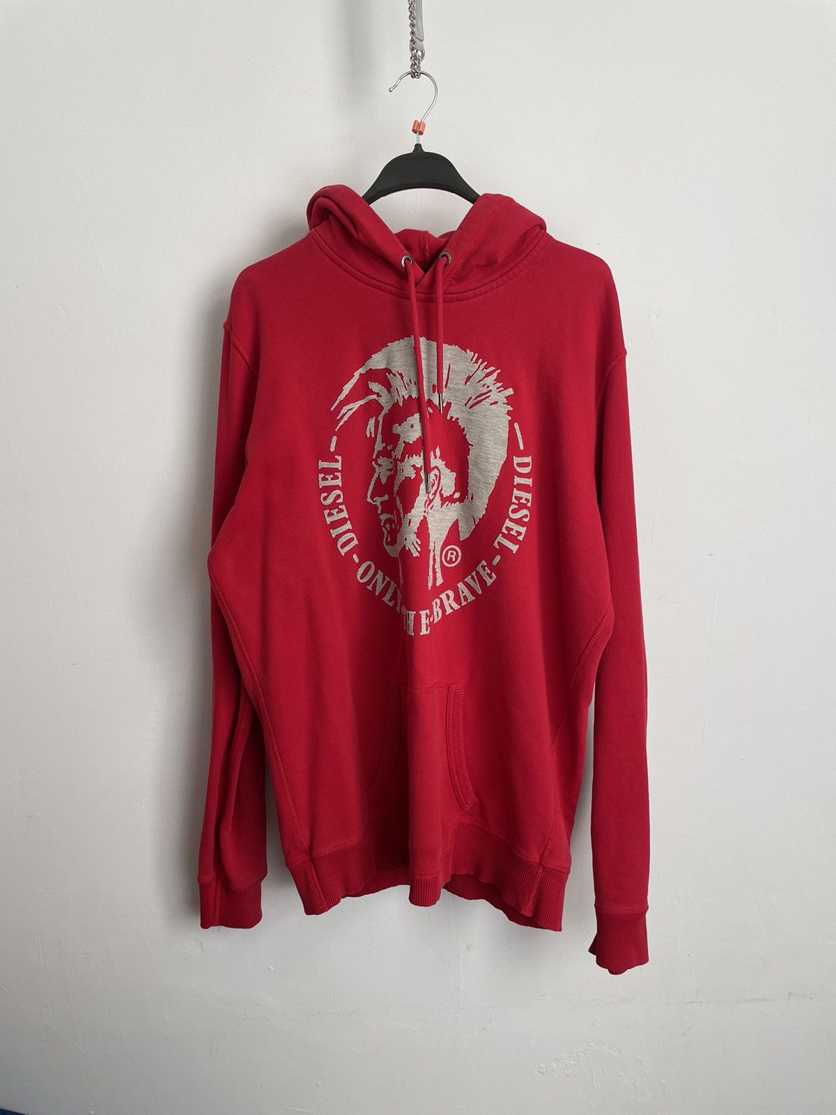 Diesel Vintage 90s Diesel Hoodie Logo Size US L / EU 52-54 / 3 - 1 Thumbnail