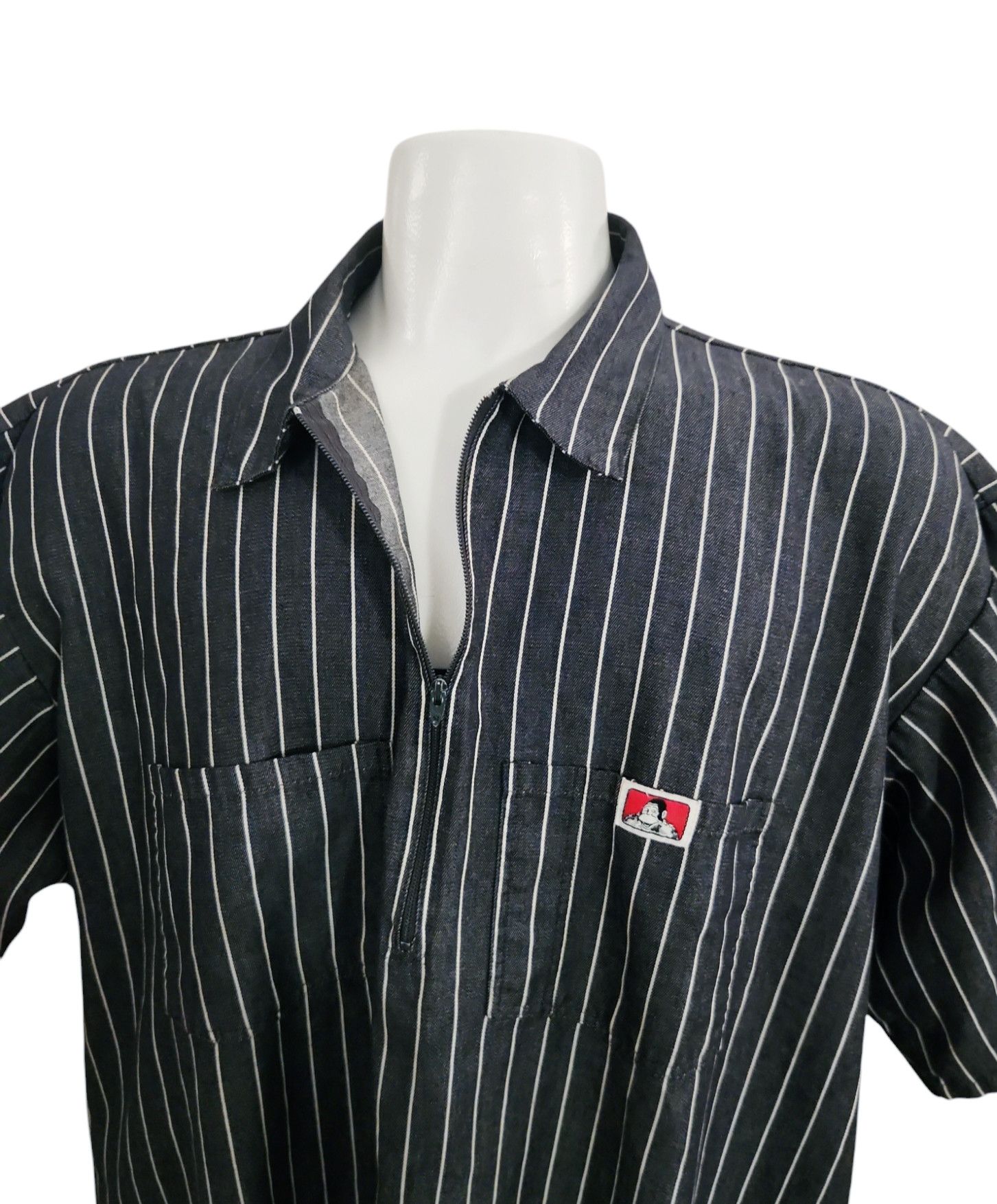 Ben Davis × Vintage Ben Davis Vintageb Talon Zipper Blue 80s Quarter Zip SZ XXL Size US XXL / EU 58 / 5 - 5 Thumbnail