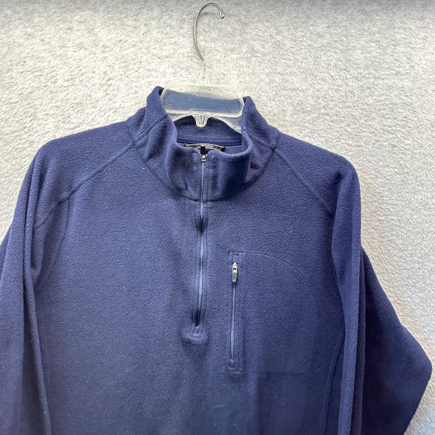 Vintage LL Bean Sweatshirt Adult Large Blue Fleece 1/4 Zip Mens Winter Casual Size US L / EU 52-54 / 3 - 2 Thumbnail