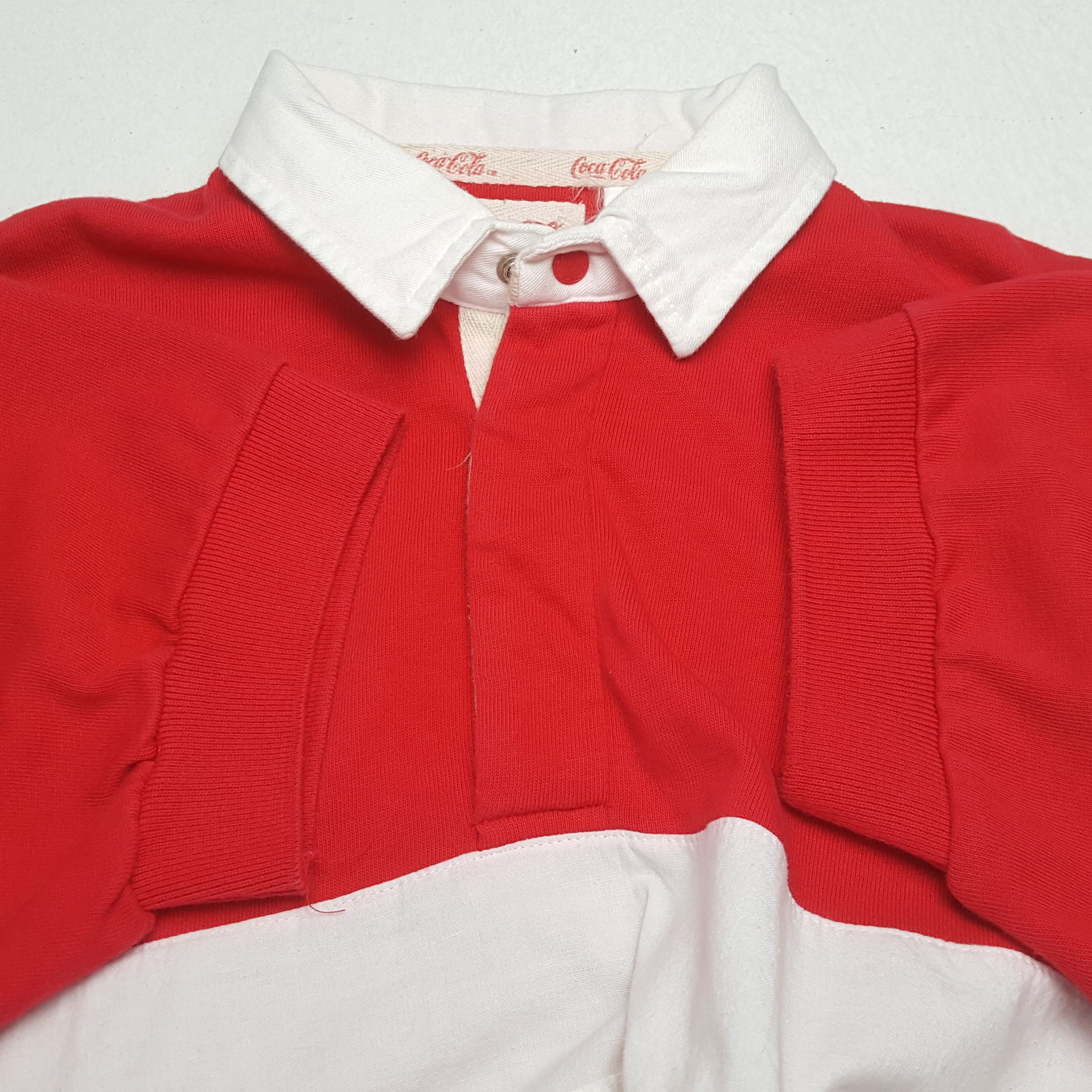 Coca Cola × Vintage Vintage Coca-Cola American Hip-hop Rugby Polos Shirt Size US M / EU 48-50 / 2 - 6 Thumbnail