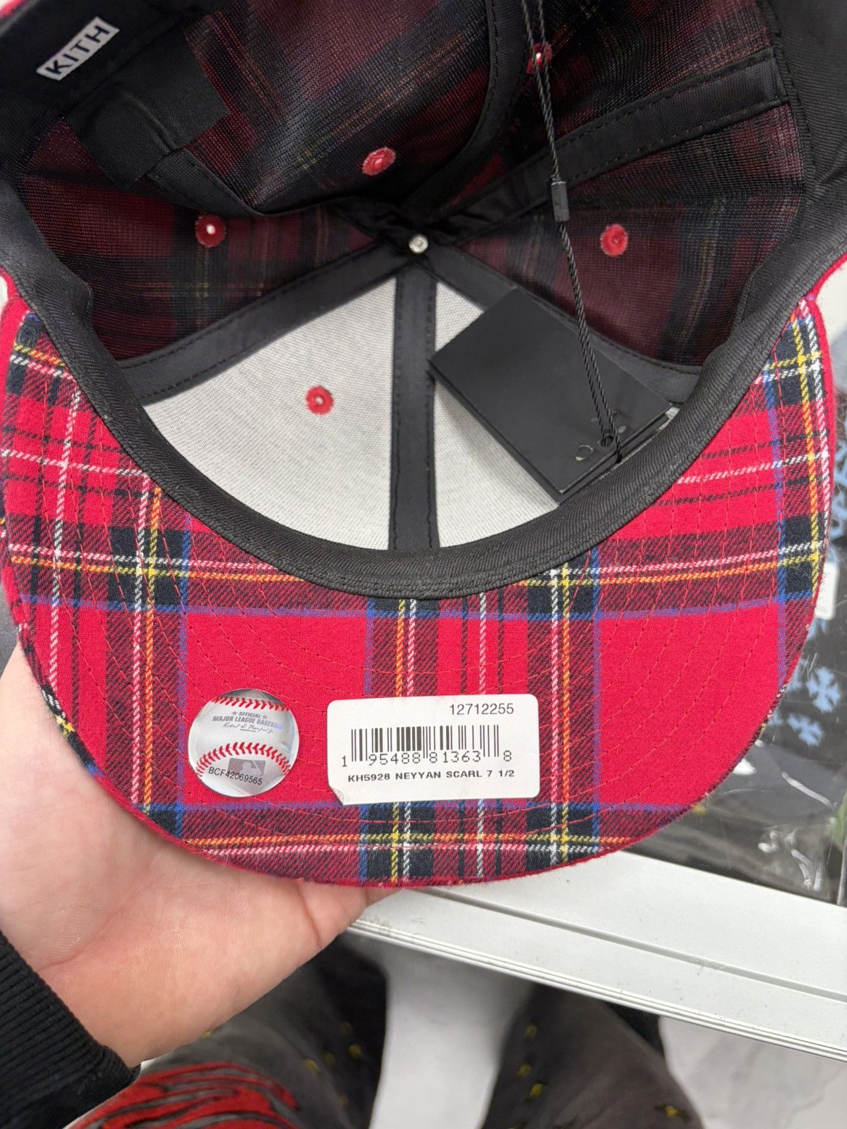 Kith × New Era × New York Yankees Kith x New York Yankees New Era Cap "Plaid" Size ONE SIZE - 4 Thumbnail
