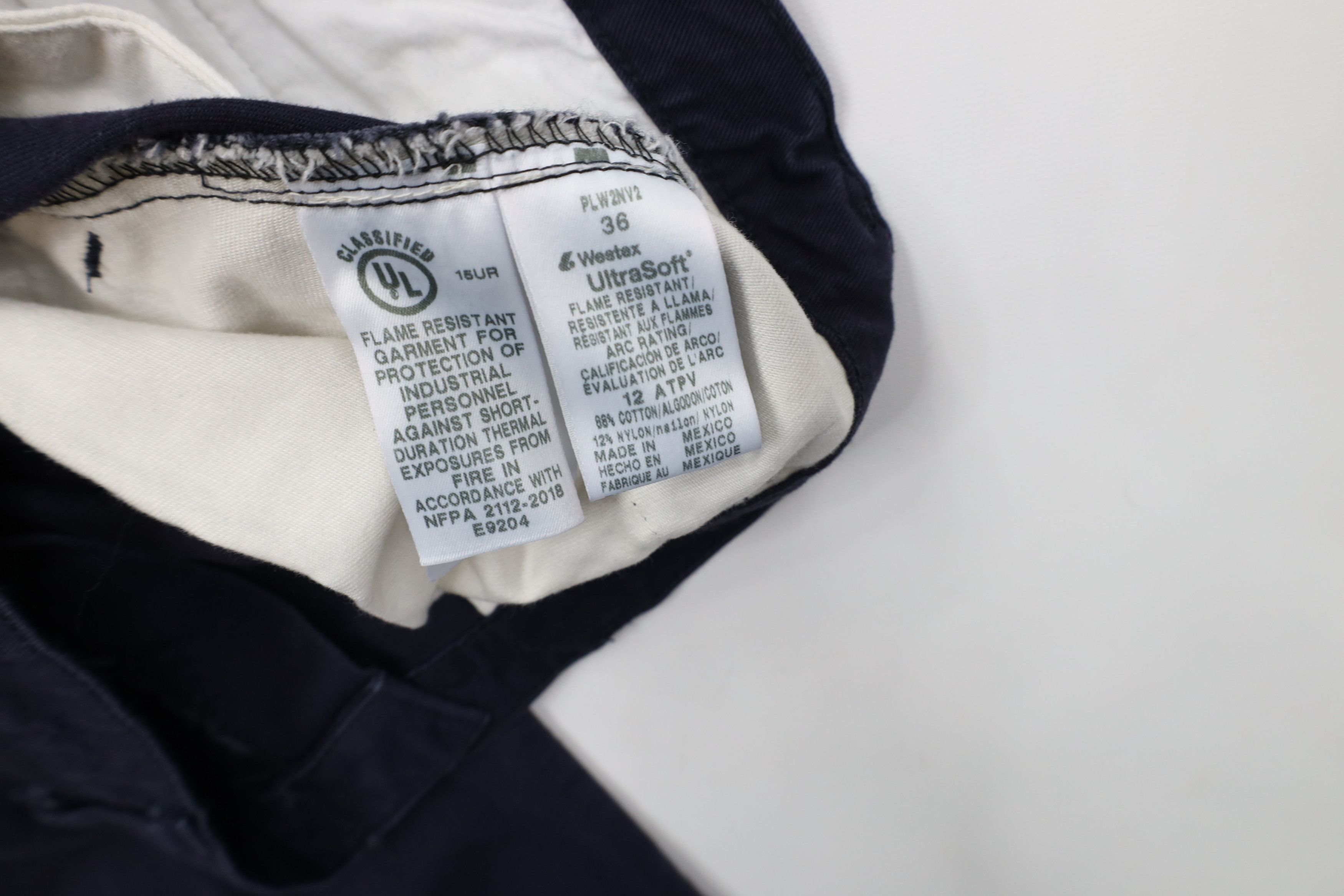 Vintage Bulwark FR Fire Flame Resistant Workwear Chino Pants Size US 36 / EU 52 - 9 Thumbnail