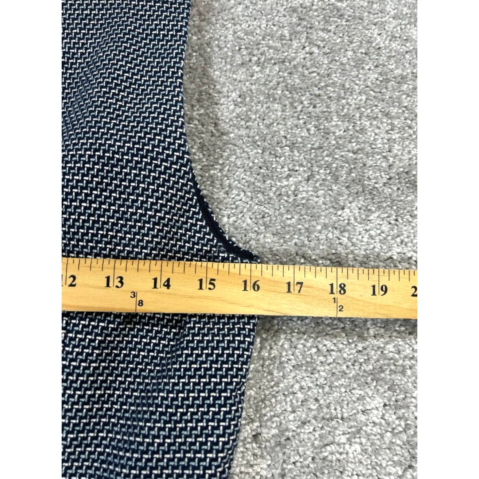 Loft LOFT Blue Knit Blouson Dress Womens 12 Casual Sleeveless Cotton Blend Knee Length Plaid Round Neck Zip Size XL / US 12-14 / IT 48-50 - 6 Thumbnail