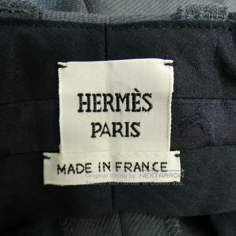 Hermes Hermes Wool wide-leg pants Size 24" / US 00 / IT 34 - 3 Thumbnail