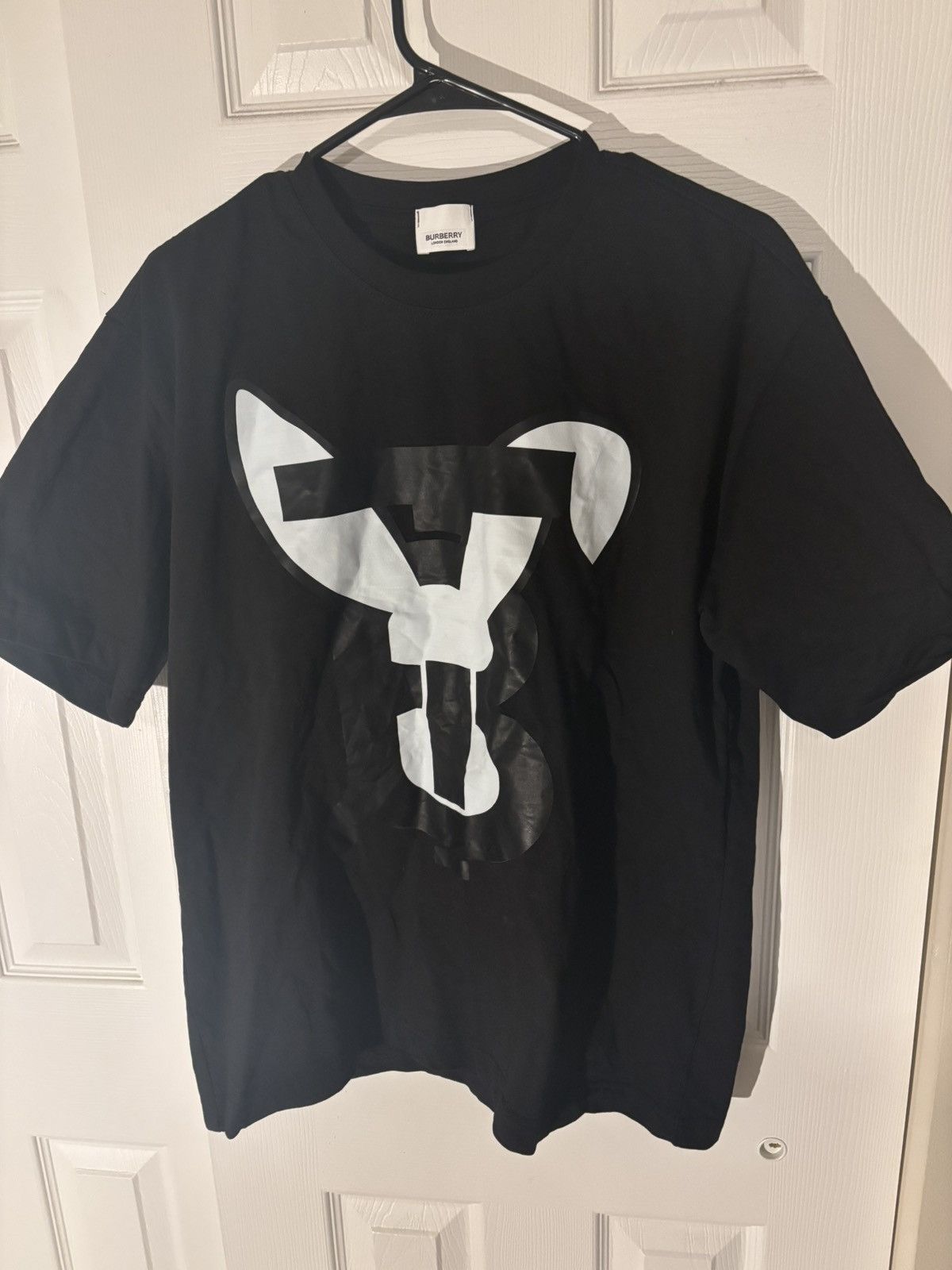 Burberry Burberry Black Graphic Logo T-Shirt Size 2 (M/L) Size US L / EU 52-54 / 3 - 1 Thumbnail