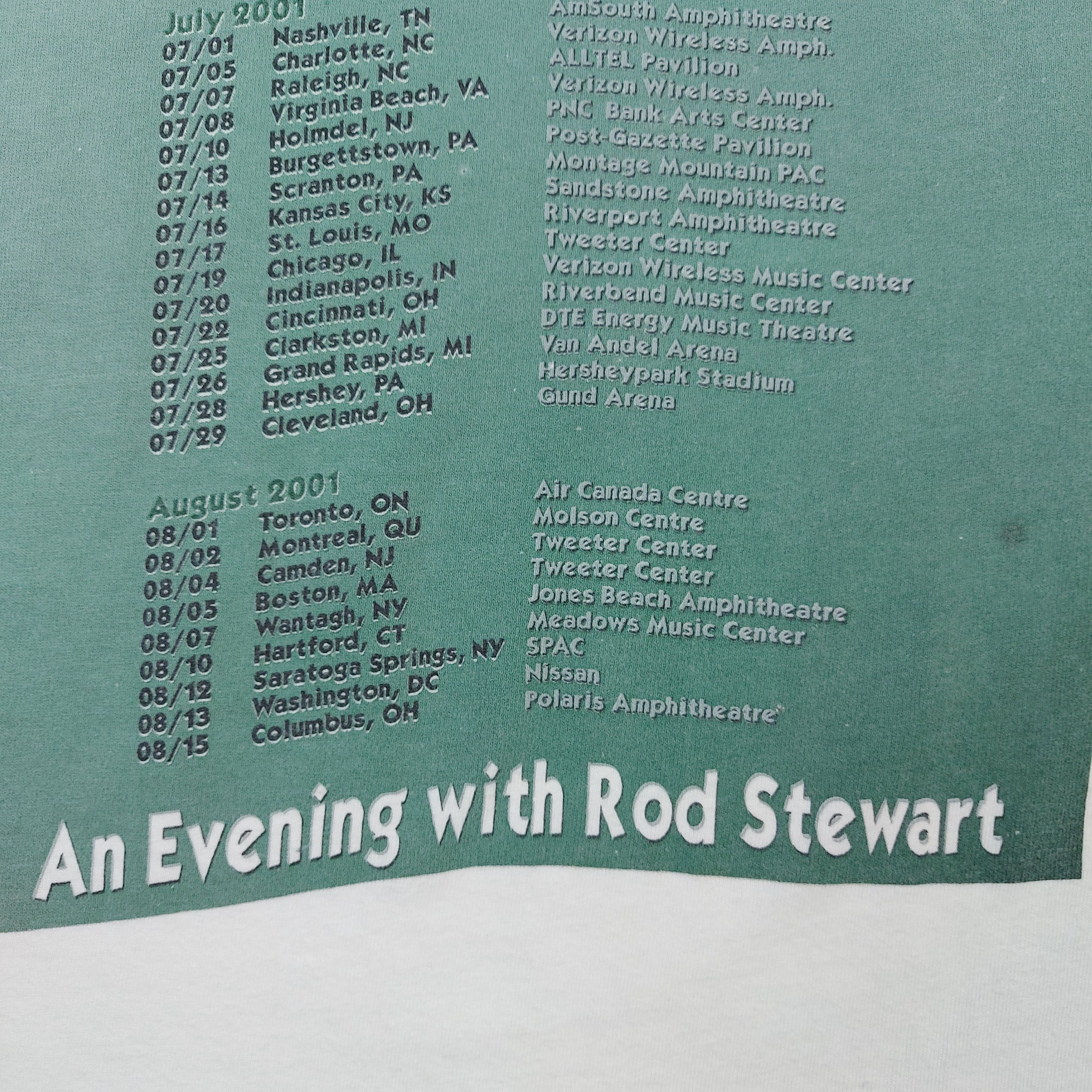 Band Tees Vintage 2001 Rod Stewart Human Tour Double-Sided TEE Size US XL / EU 56 / 4 - 10 Thumbnail