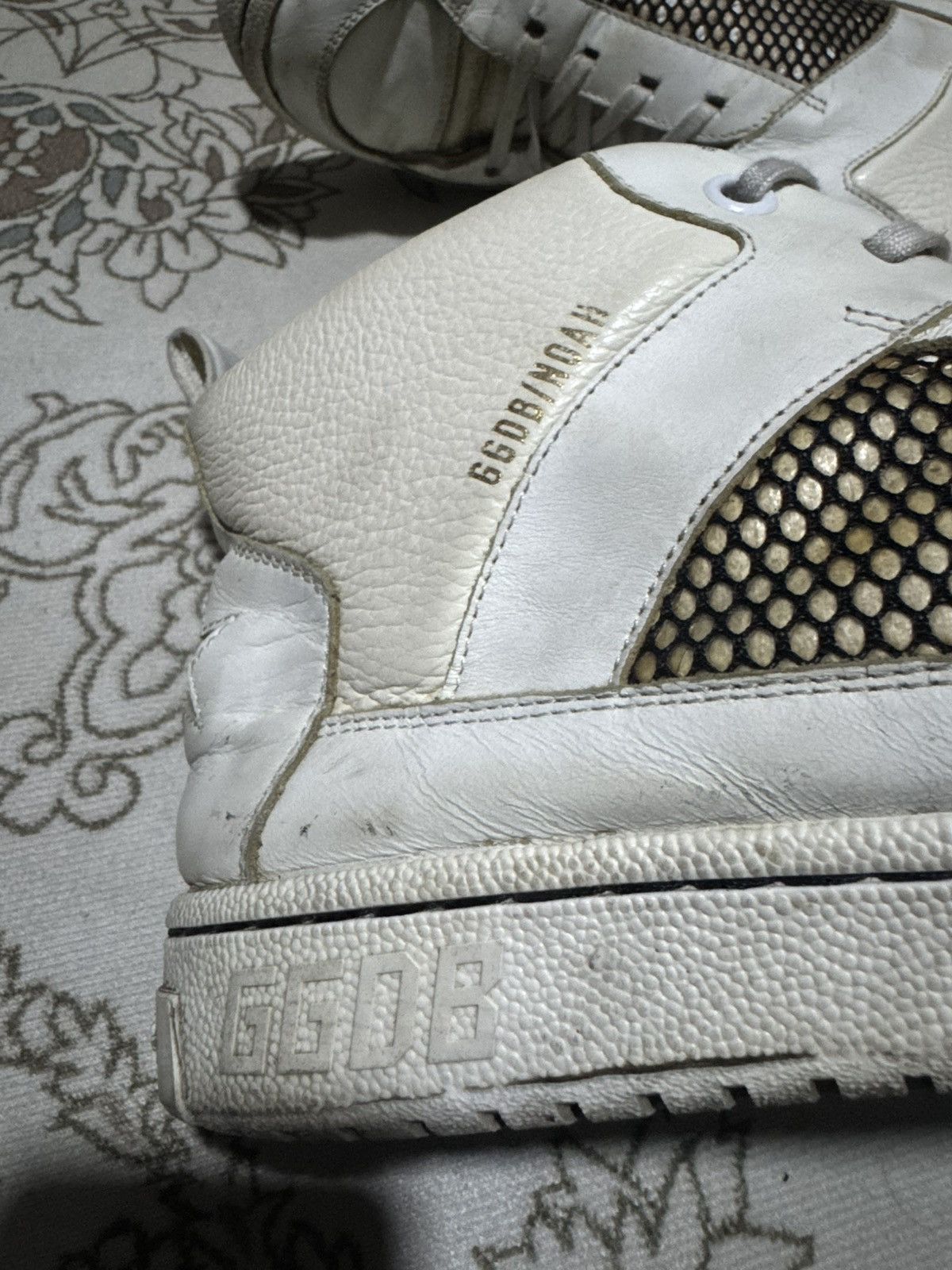 Noah NOAH X GGDB Star White High Top Sneakers Size US 11.5 / EU 44-45 - 4 Thumbnail