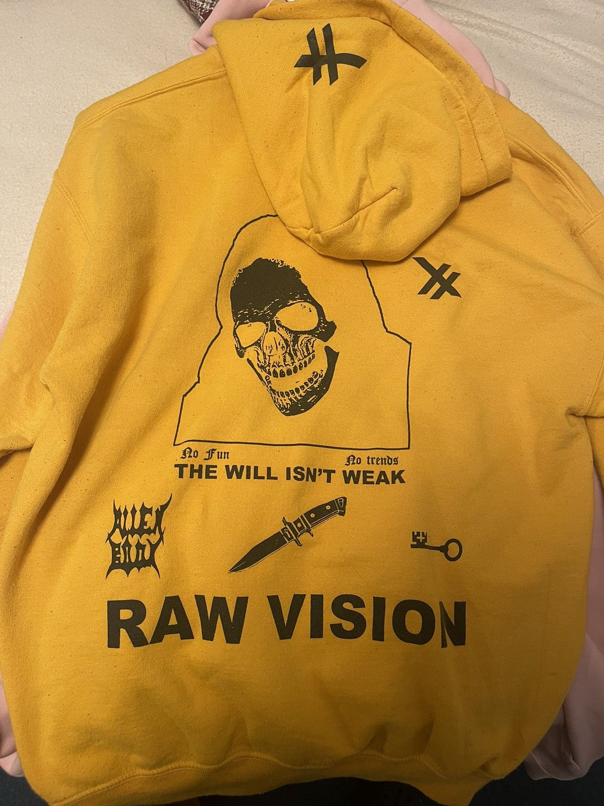 Raw vision sale hoodie yellow