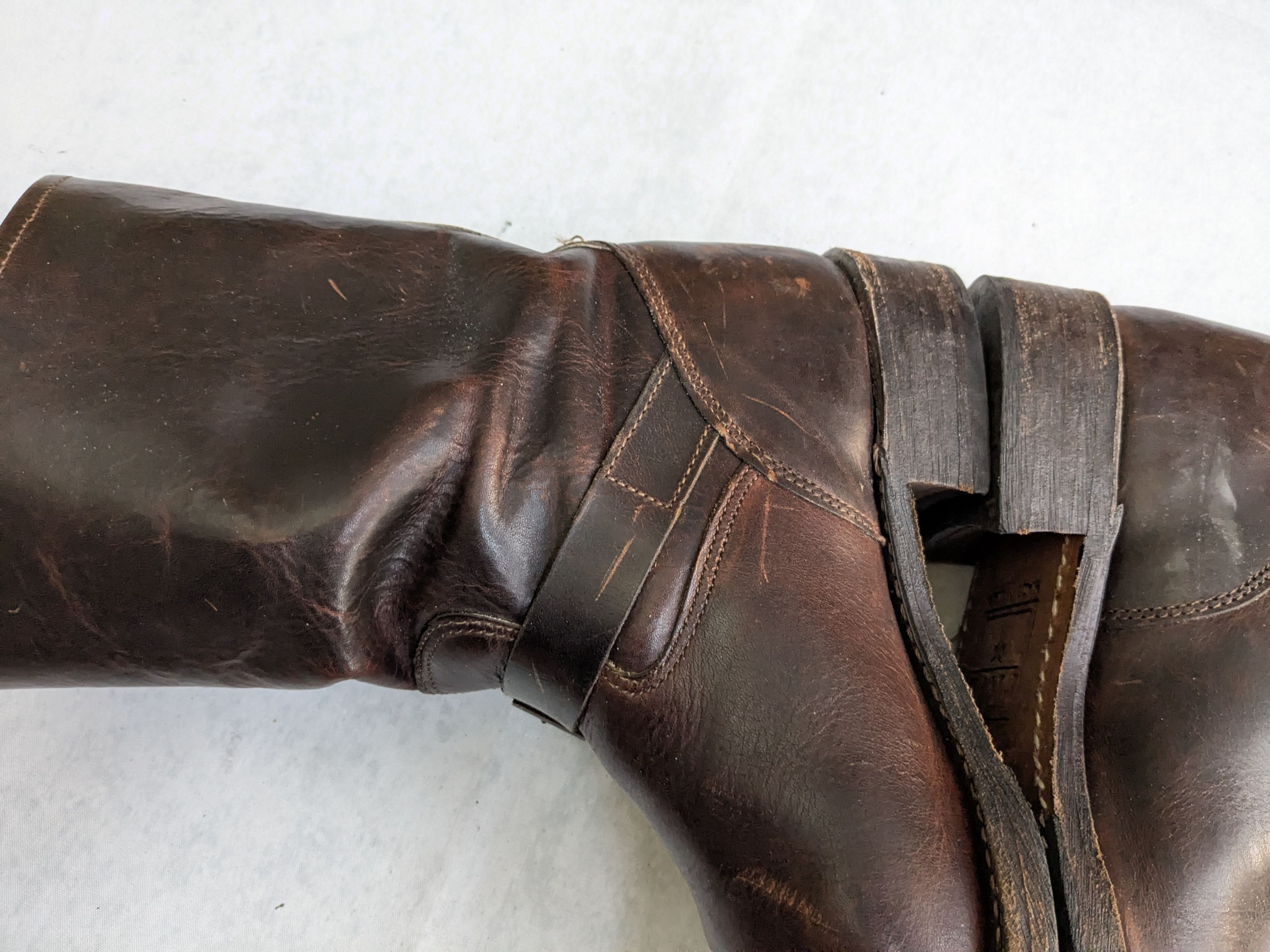 Frye Frye Harnesses Boots Brown 8.5 M Leather Buckle Size US 8.5 / EU 41-42 - 12 Thumbnail