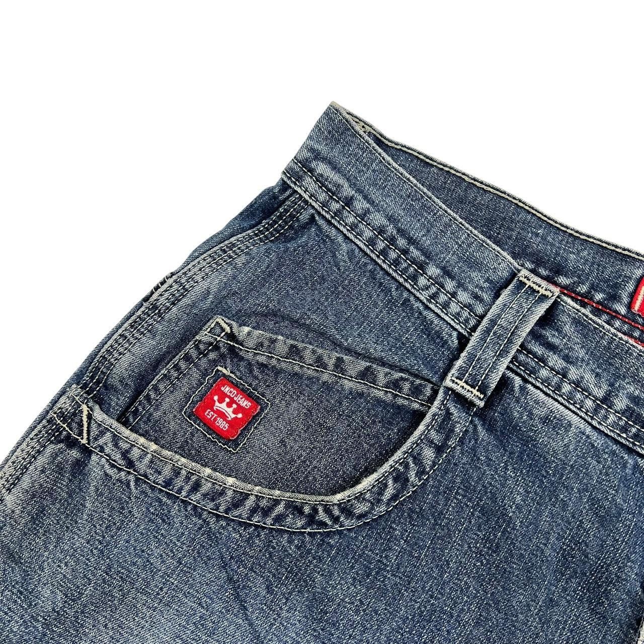 JNCO Vintage Jnco Red Crown Carpenter Denim Shorts Jorts Waist 34 Size US 34 / EU 50 - 6 Thumbnail