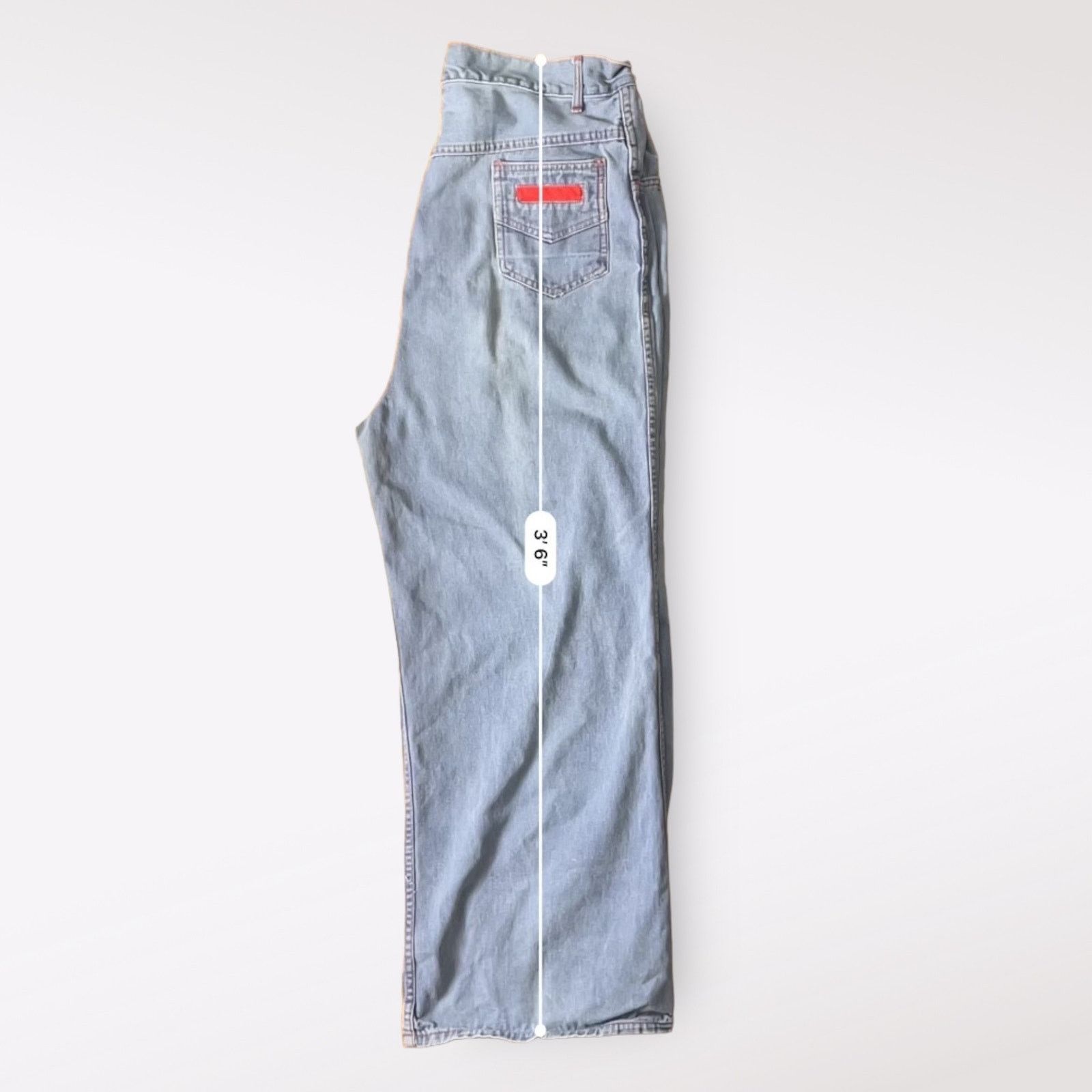 Other WPL 6749 Vintage 70s High Waist Wide Leg Jeans Size 36 Size 36" / US 14 / IT 50 - 8 Thumbnail