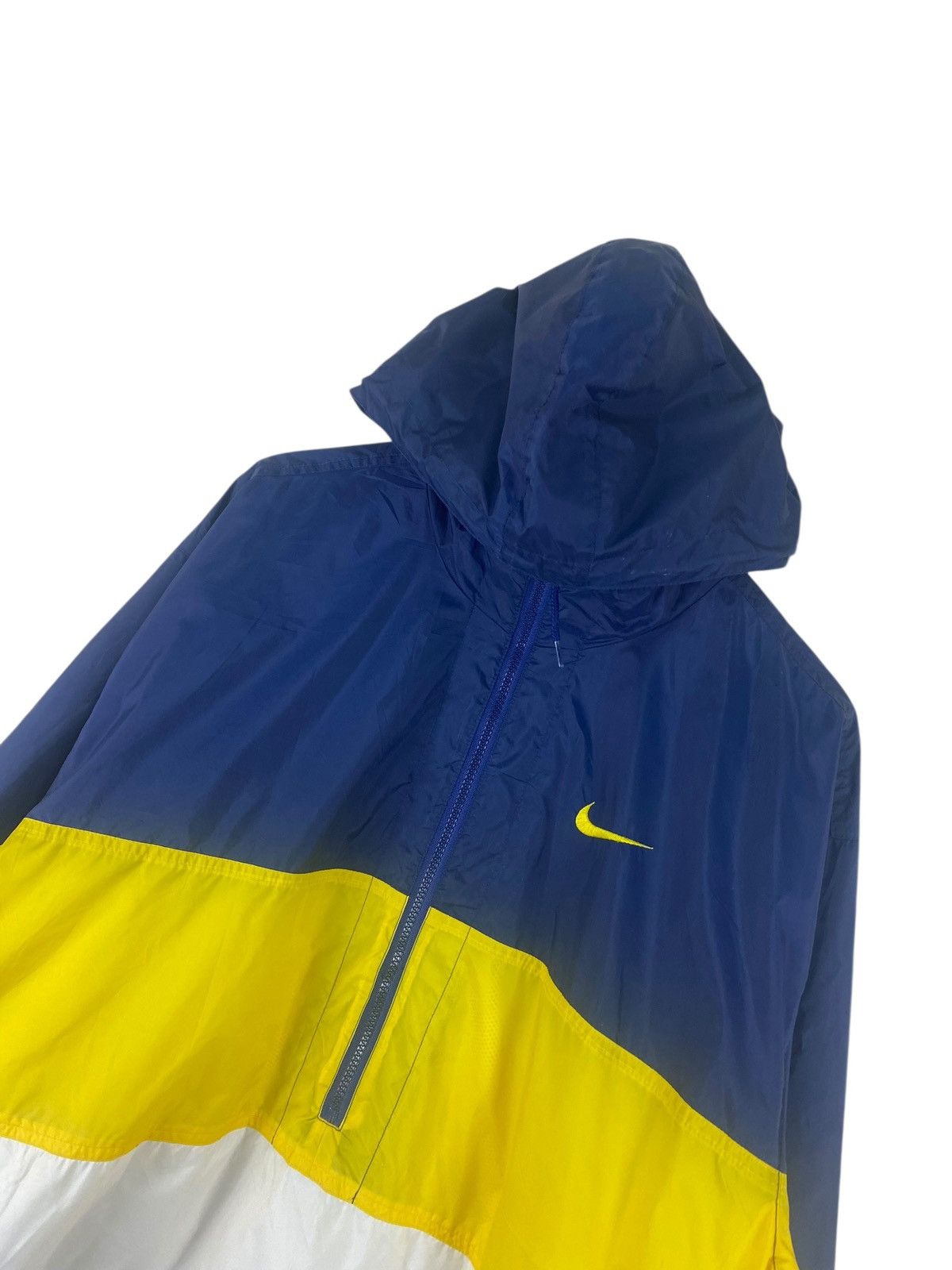 Nike × Vintage Vintage 90s Nike Small Swoosh Windbreaker Hoodie Size US M / EU 48-50 / 2 - 4 Thumbnail
