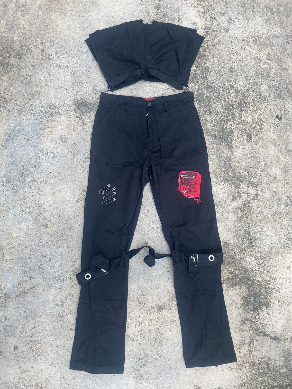 Japanese Brand × Punk and Yo MVD Gothic Punk Seditionaries Bondage Zipper Denim Pants Size US 29 - 1 Thumbnail