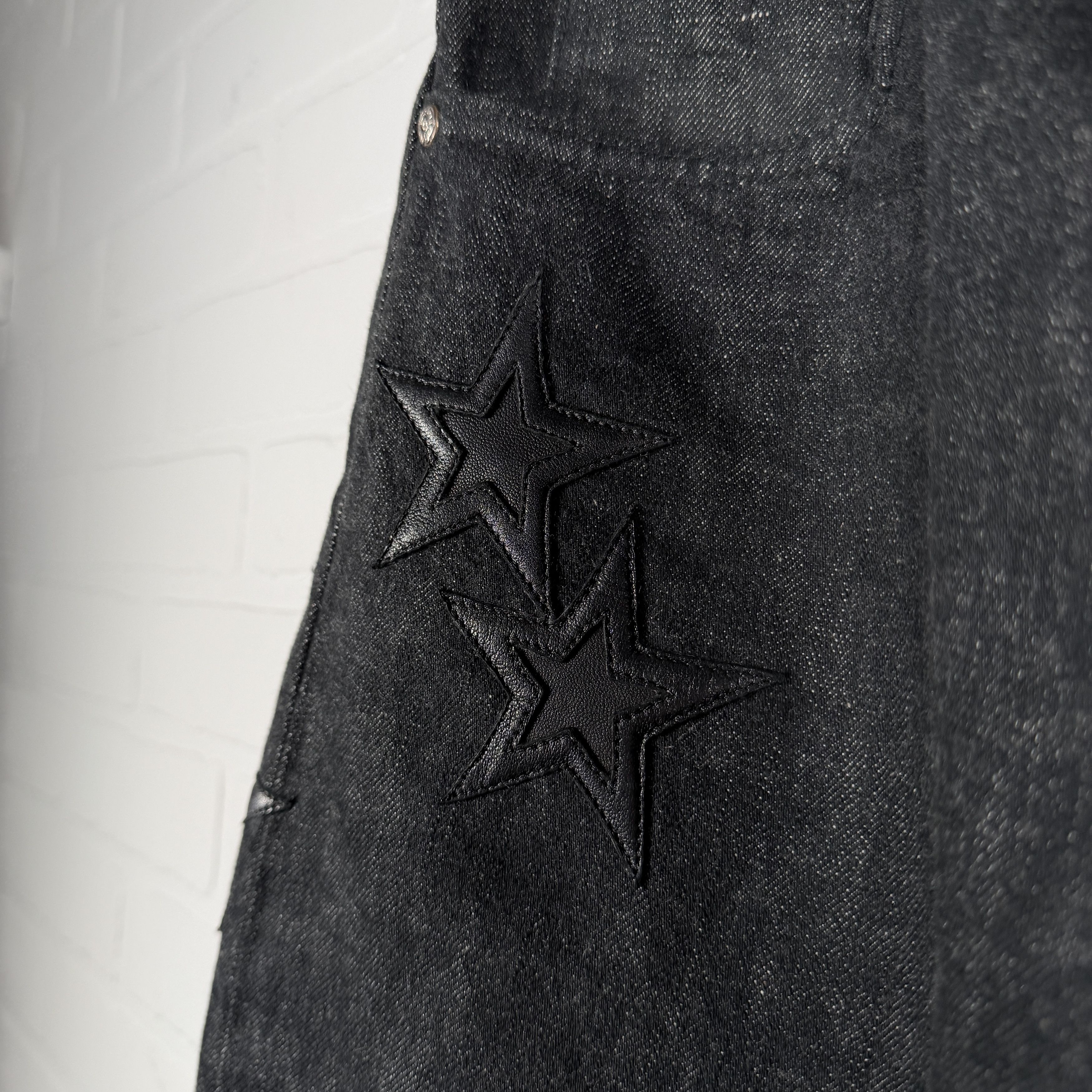 Chrome Hearts Chrome Hearts Fleur Knee Black Star Patch Jeans Size US 32 / EU 48 - 5 Thumbnail
