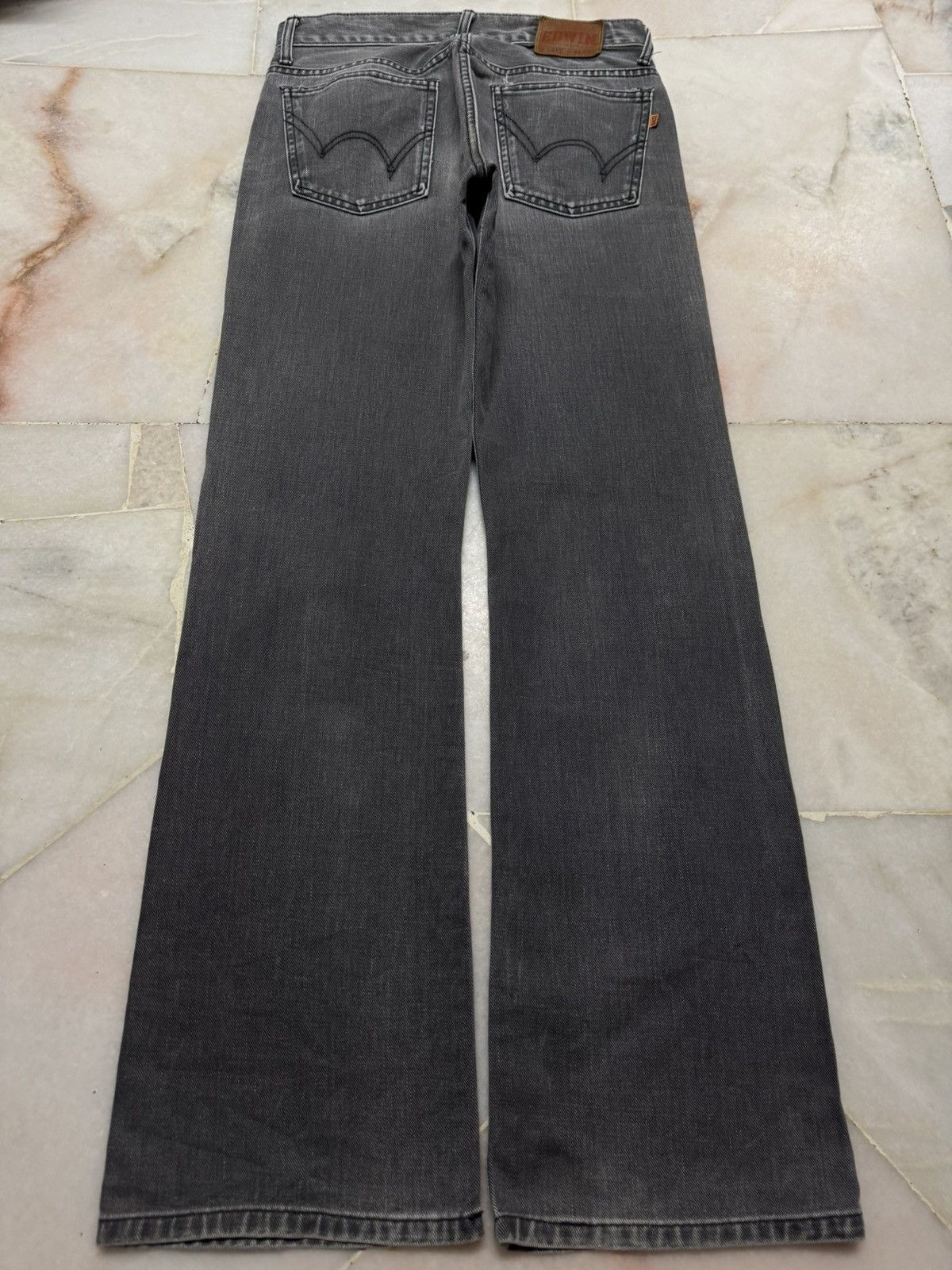 Edwin 💥Flare💥Insane 90s EDWIN Sand Washed Faded Bootcut Distressed Size US 28 / EU 44 - 10 Thumbnail