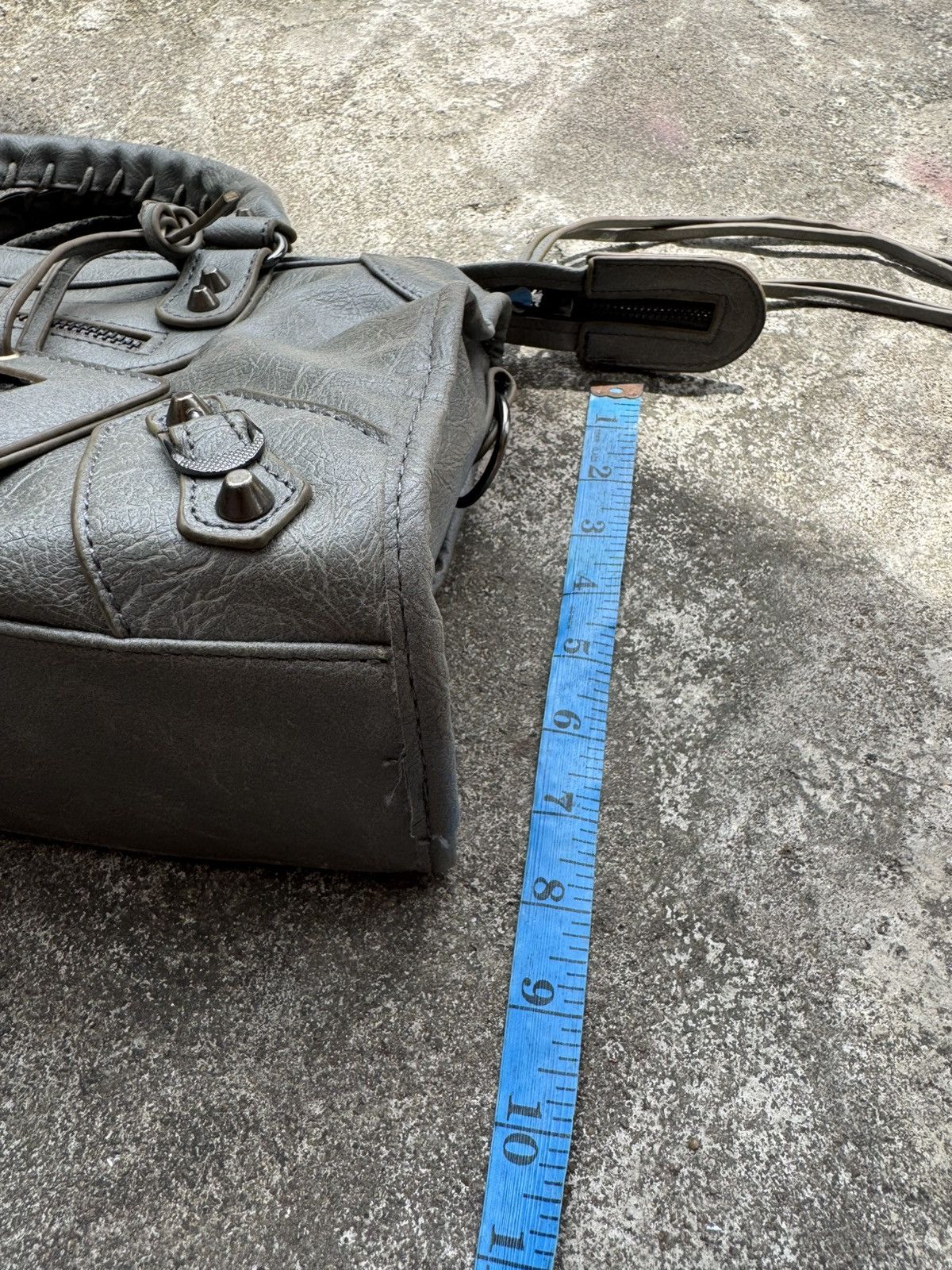 Vintage Leather Bags City Grey Size ONE SIZE - 12 Thumbnail