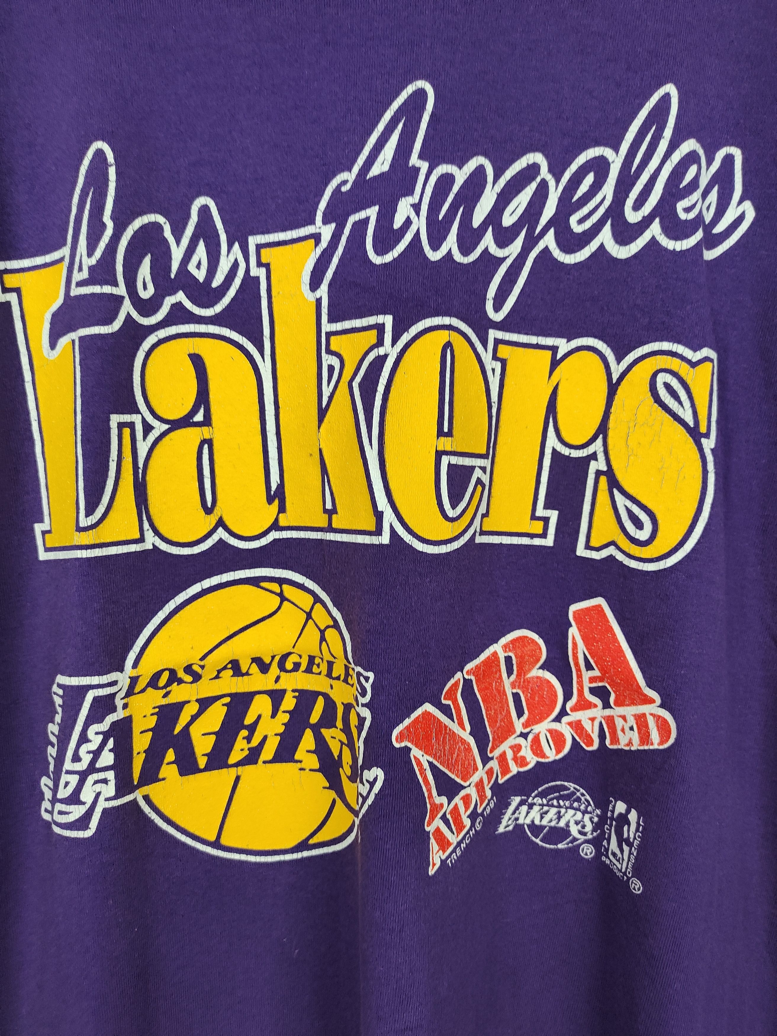 NBA × Vintage Vintage 90s NBA LA Lakers Shirt Size US S / EU 44-46 / 1 - 3 Thumbnail