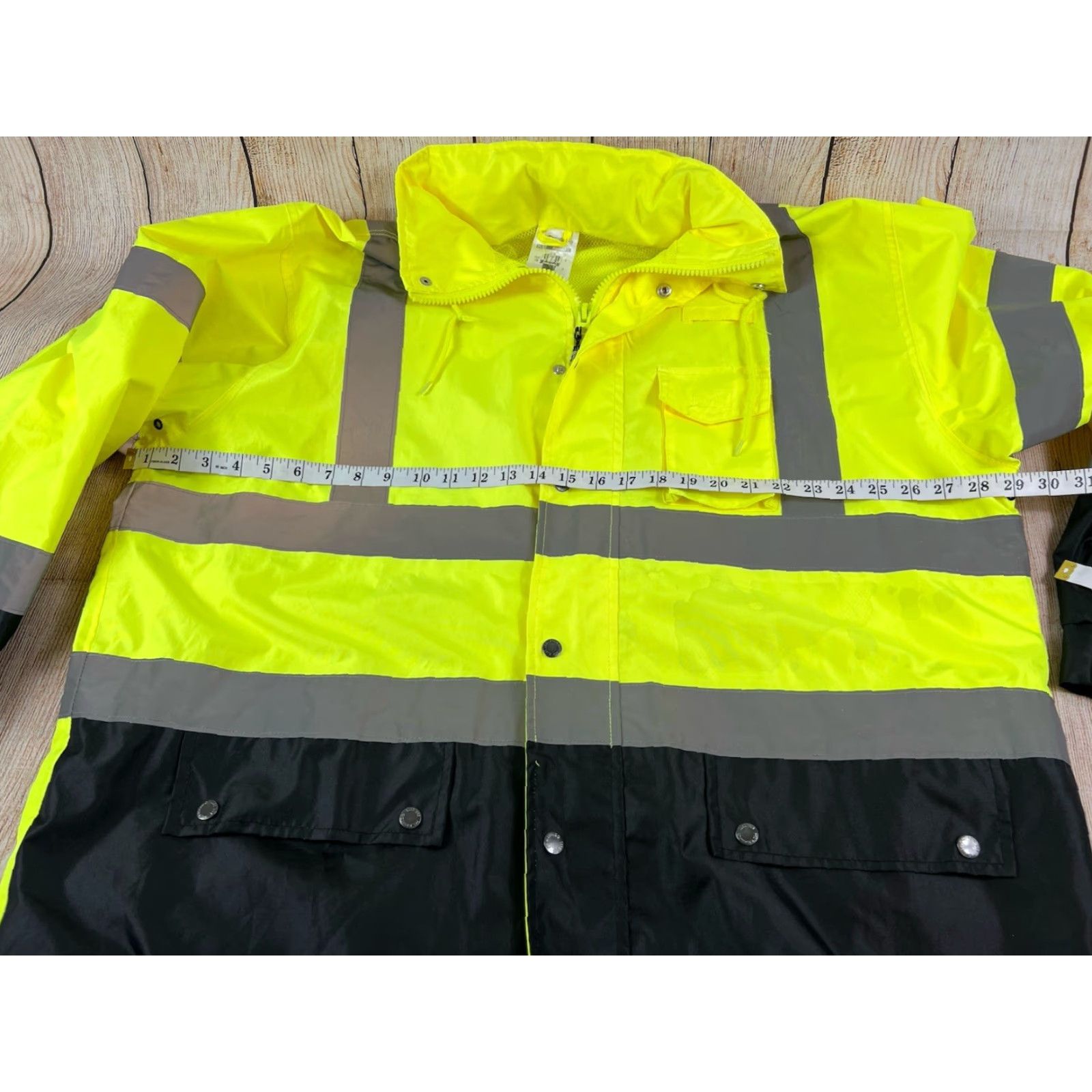 Vintage ML Kishigo Yellow Reflective Safety Coat High Visibility Jacket 2XL-3XL RWJ102 Size US XXL / EU 58 / 5 - 4 Thumbnail
