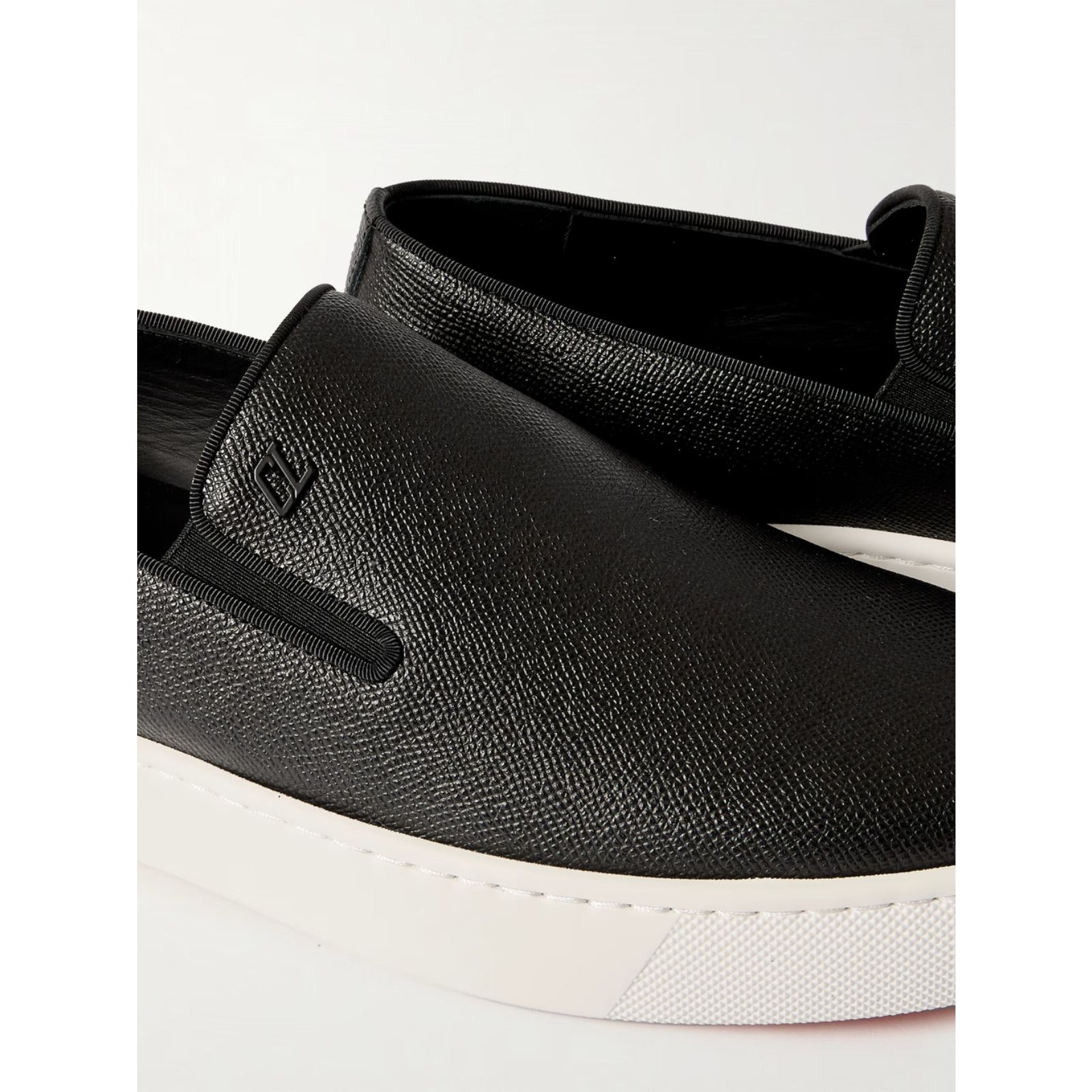 Christian Louboutin Christian Louboutin Mens Boatissimo Flat Black Leather Size US 9 / EU 42 - 9 Thumbnail