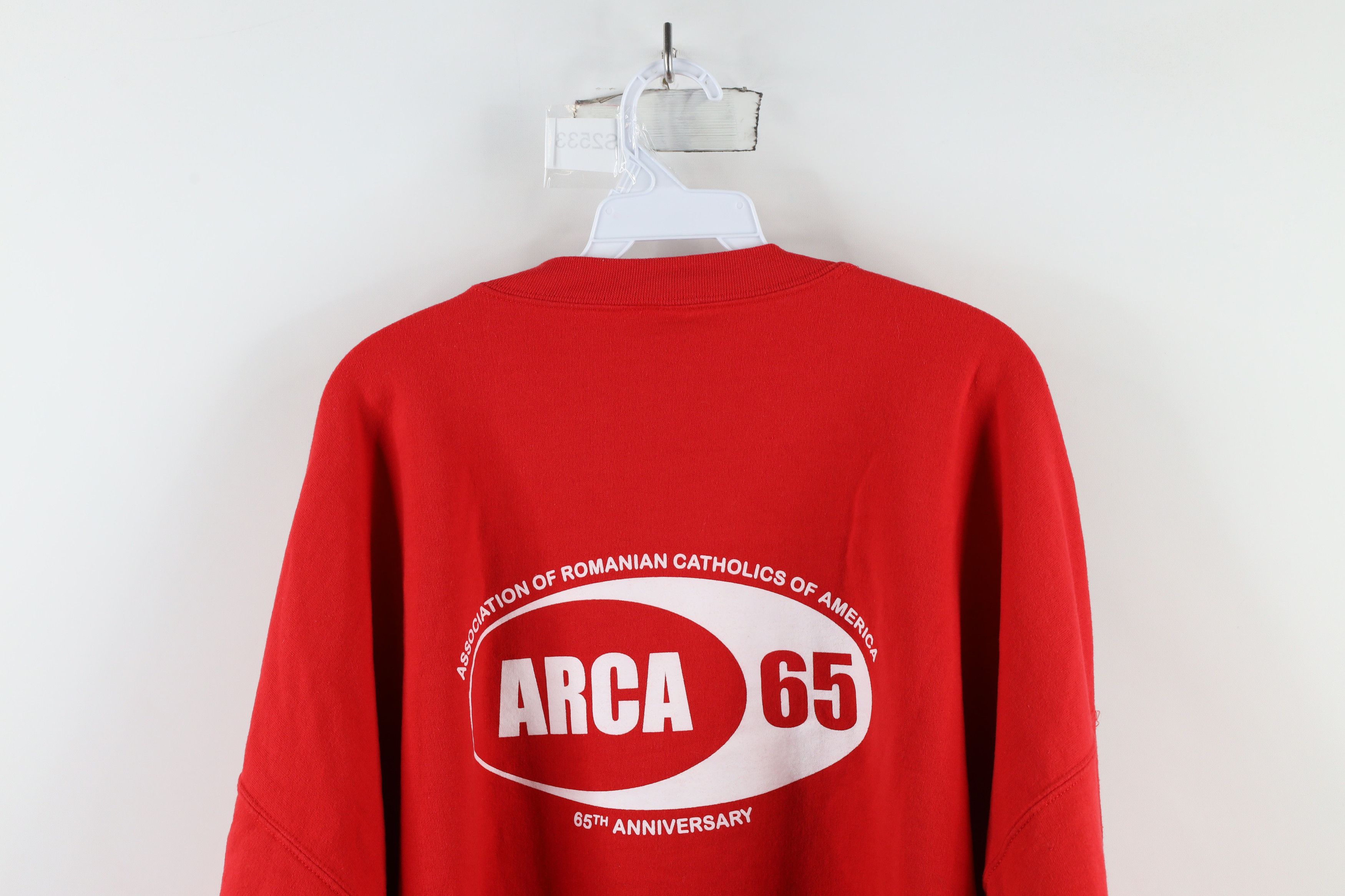 Vintage Vintage of Romanian Catholics of America ARCA Sweatshirt Size US XXL / EU 58 / 5 - 9 Thumbnail