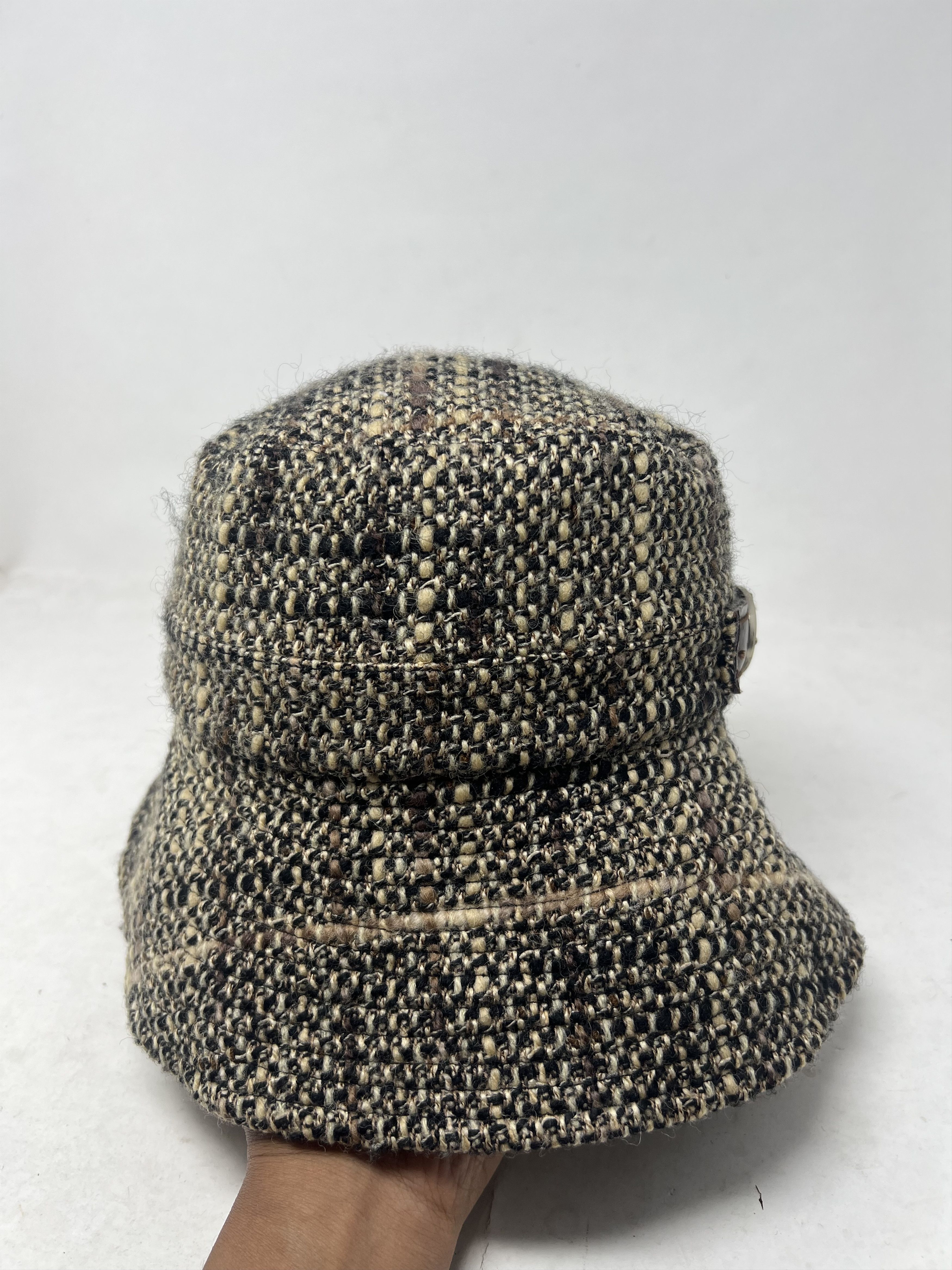 Japanese Brand Na Mi Ka Japan Houndstooth Tweed Bucket Hat Size ONE SIZE - 5 Thumbnail
