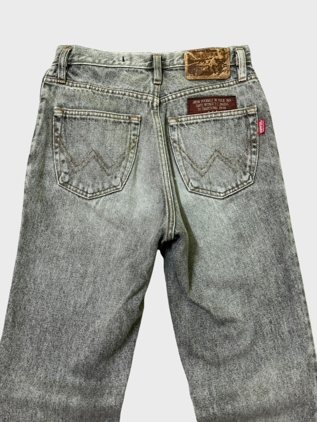 Edwin × Hysteric Glamour × If Six Was Nine VINTAGE EDWIN ITALY DISTRESSED JEANS RARE Size US 27 - 11 Thumbnail