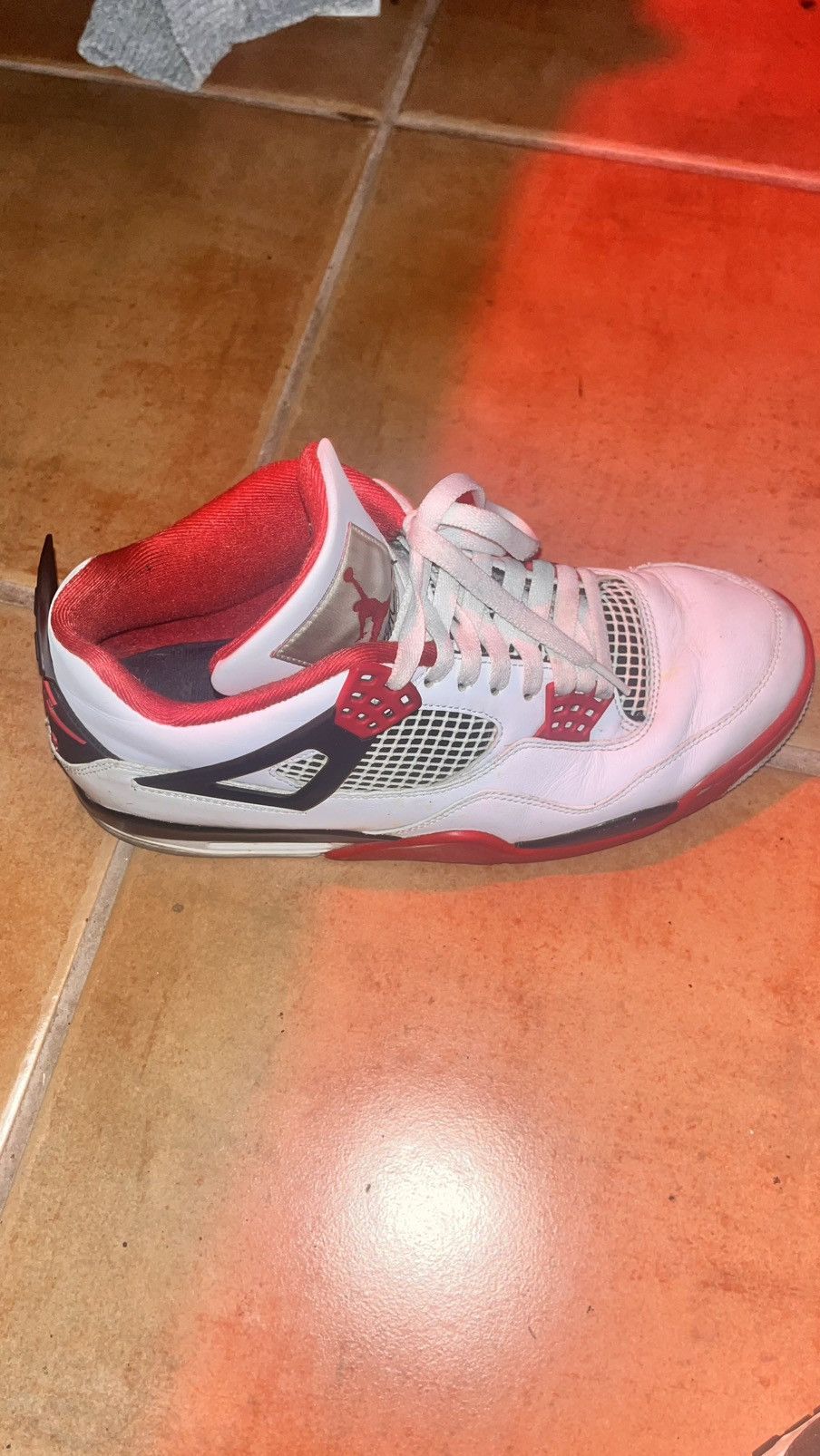 Nike jordan 4 retro fire red og Size US 10.5 / EU 43-44 - 5 Thumbnail