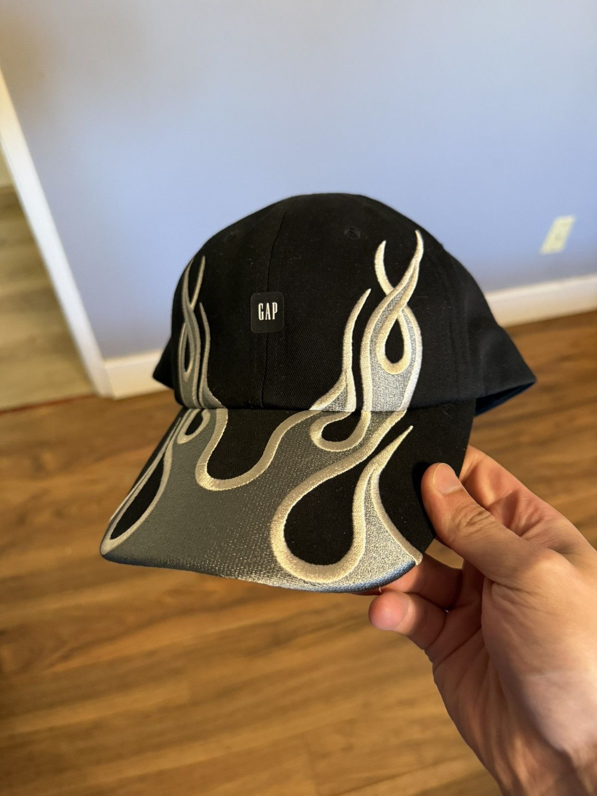 Balenciaga × Gap × Yeezy Yeezy Gap Flame Cap Black | Grailed