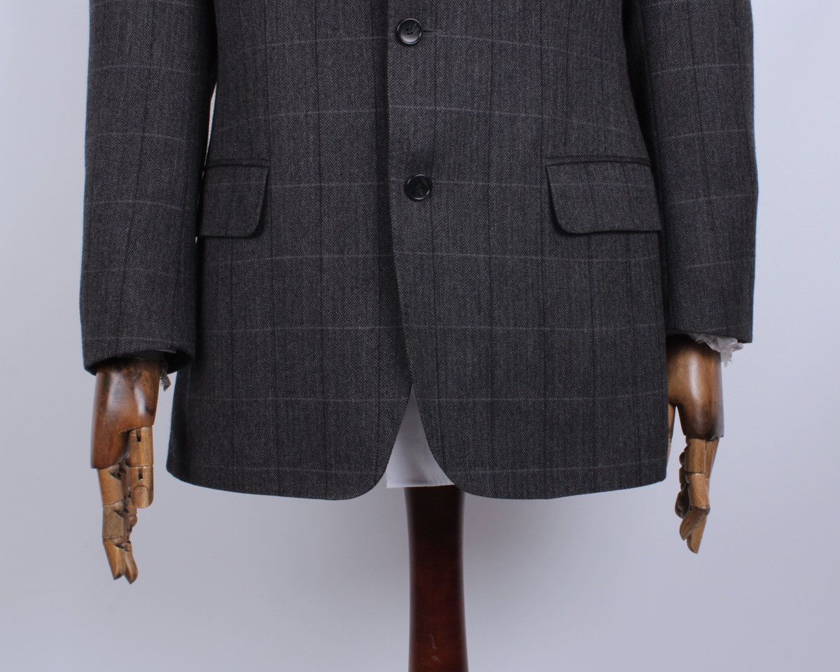 Burberry × Designer × Vintage BURBERRY Vintage Barrie-S Wool Cashmere Blend Plaid Blazer Size 50R - 6 Thumbnail