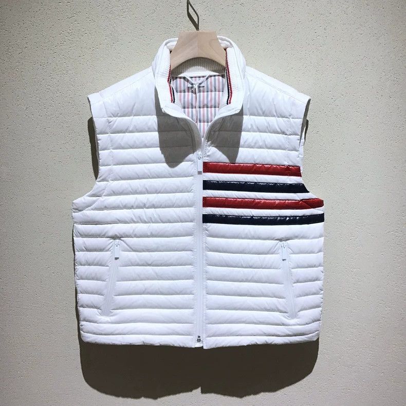 Thom Browne Thom Browne White Down Vest - dmc Size US XL / EU 56 / 4 - 1 Thumbnail