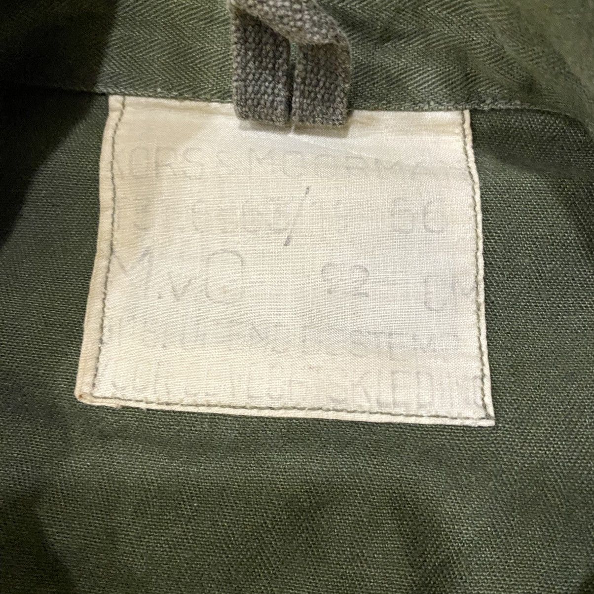 ☀️Vintage Dutch Army HBT field jacket in olive green