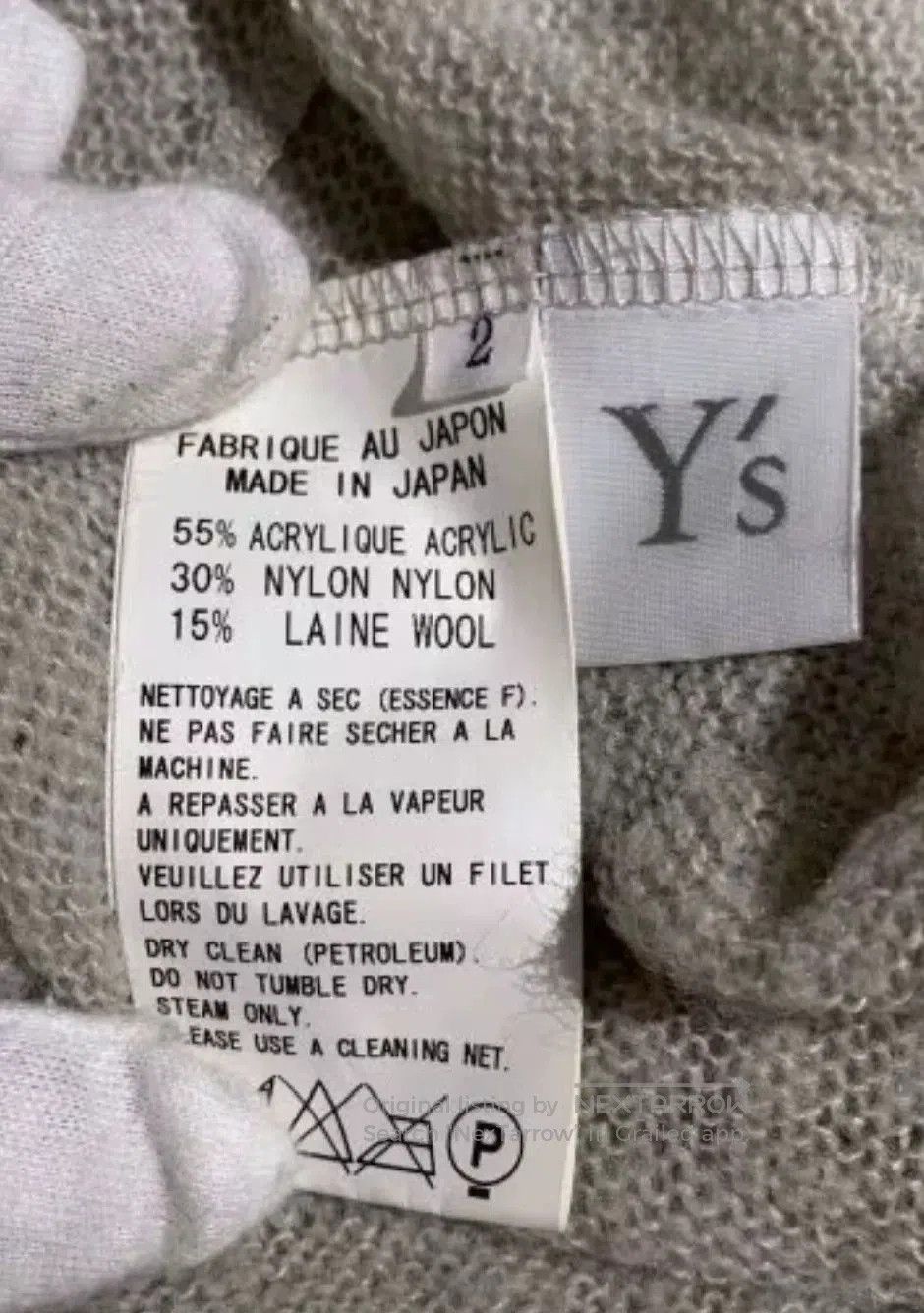 Yohji Yamamoto Y's Yohji Yamamoto Wool Knit Sweater. Size US M / EU 48-50 / 2 - 3 Thumbnail