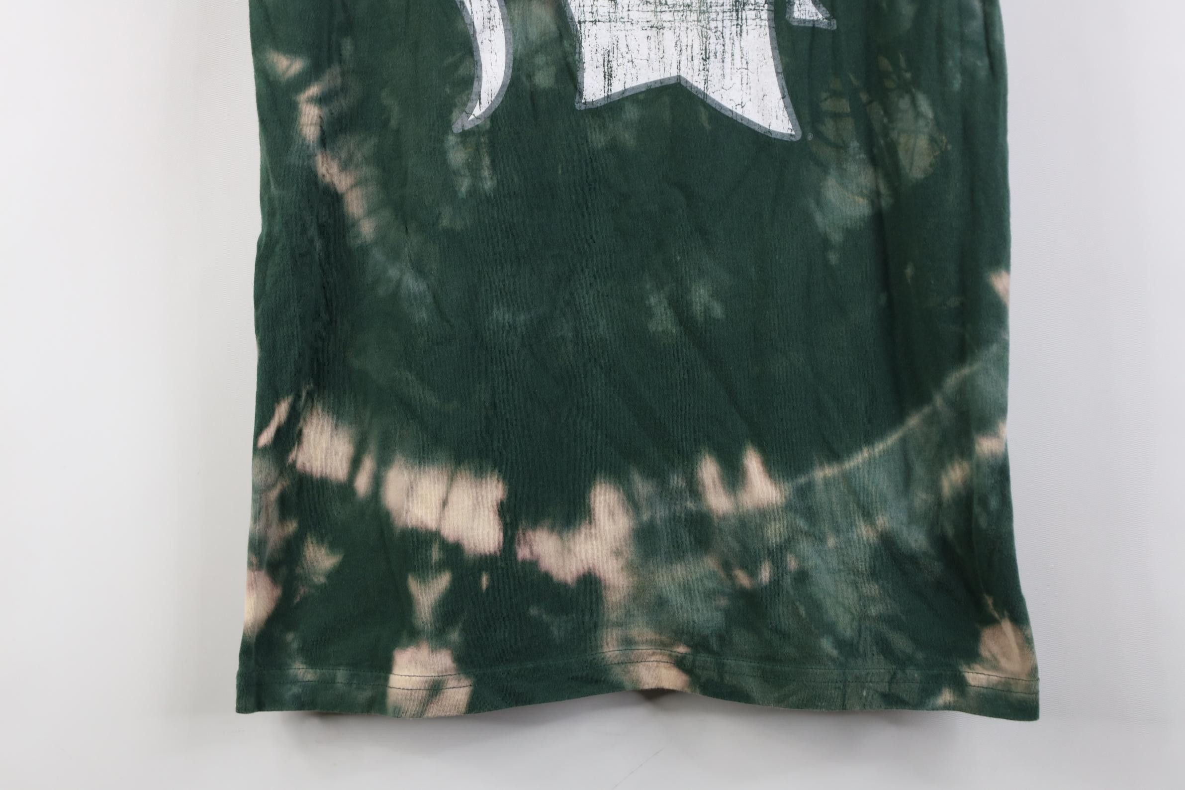 Vintage Y2K Wash Spartan Helmet Michigan State University T-Shirt Size S / US 4 / IT 40 - 3 Thumbnail
