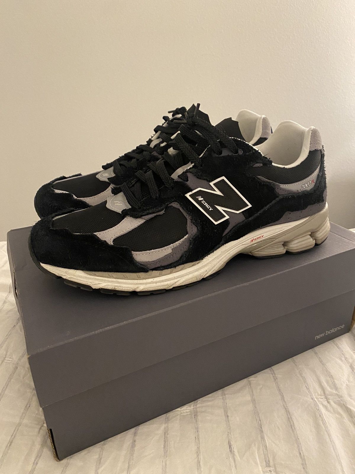 image of New Balance 2002Rd Protection Pack Black/grey Shoes, Men's (Size 13)
