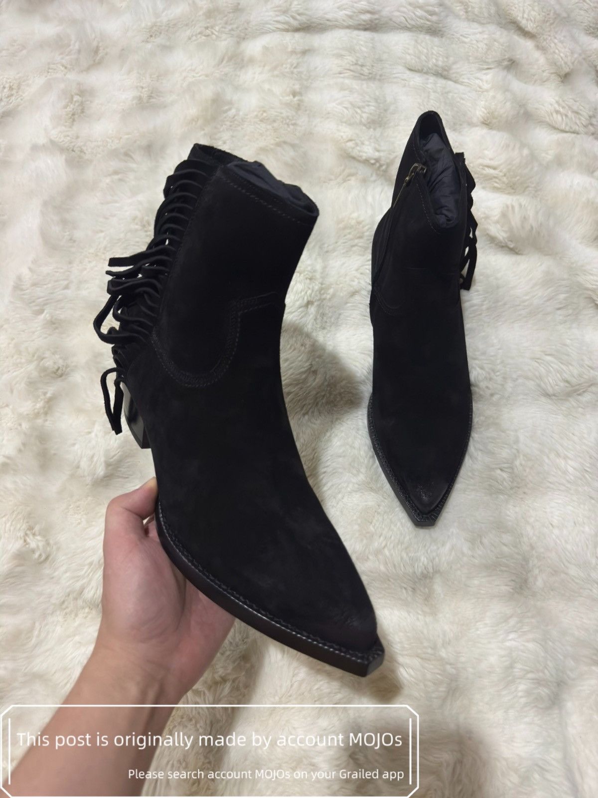 Saint Laurent Paris Sz 42 Saint Laurent Paris Lukas 40 Zip Frin Boots mojos1635 Size US 9 / EU 42 - 3 Thumbnail