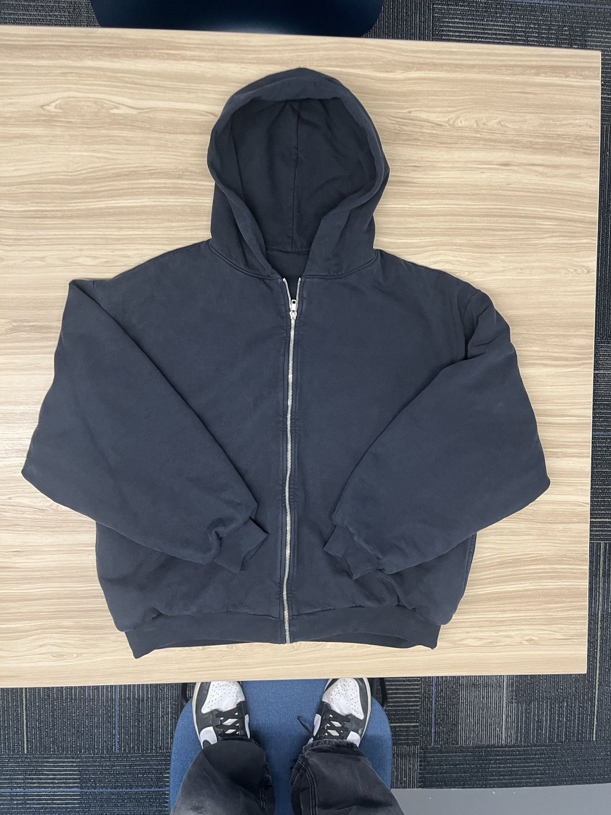 Los Angeles Apparel Yeezy Season 6 Core Double Layered Zip Up Hoodie ...