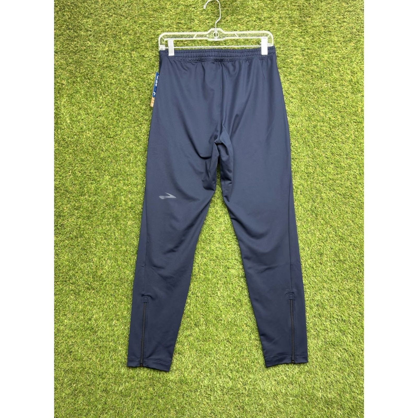 Brooks Brooks Spartan Pants Mens Small Track Pants Athletic Breathable Elastic Waist Pockets Blue NWT Size US 29 - 2 Thumbnail