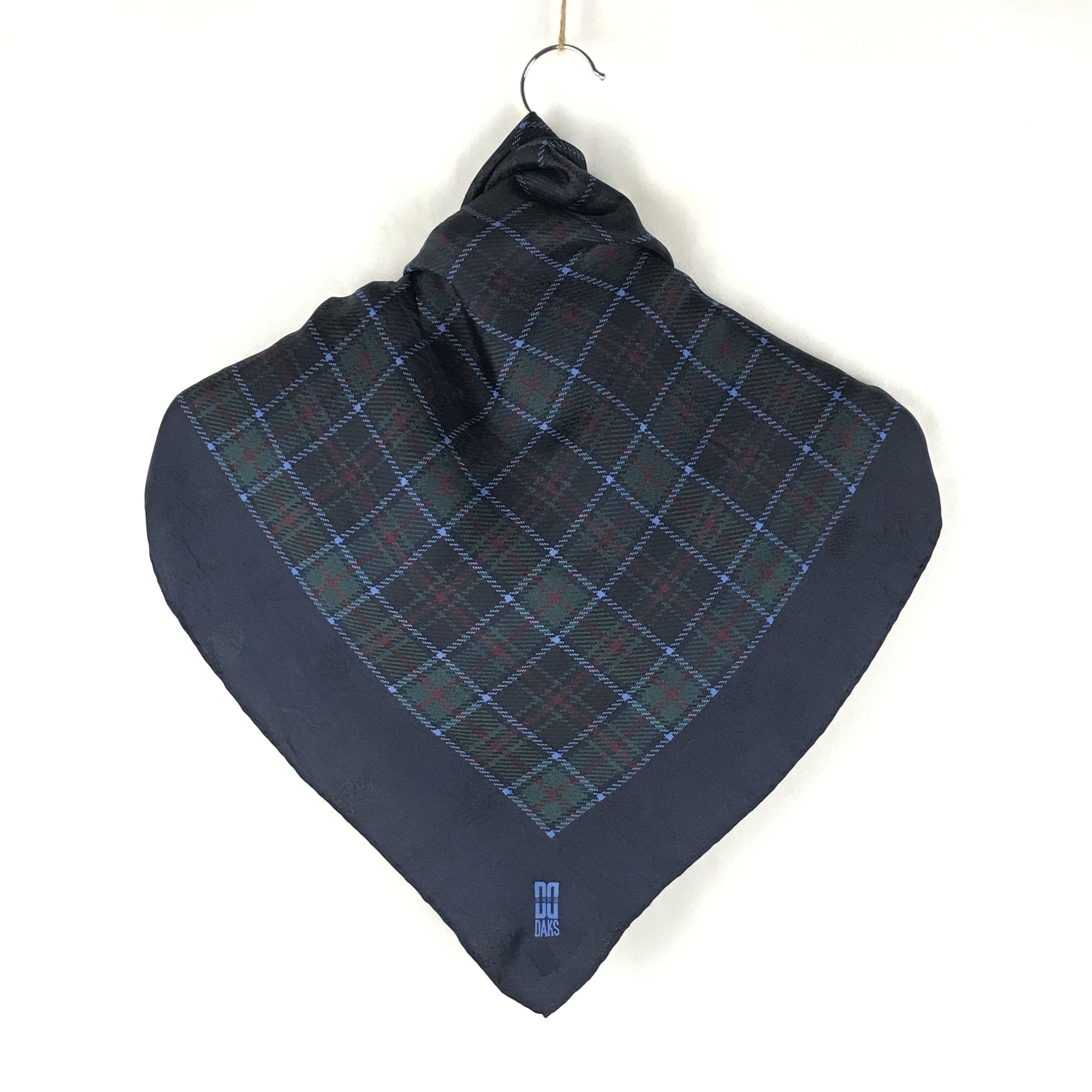 DAKS × Designer × Vintage Vintage Daks Striped Silk Scarf Size ONE SIZE - 4 Thumbnail