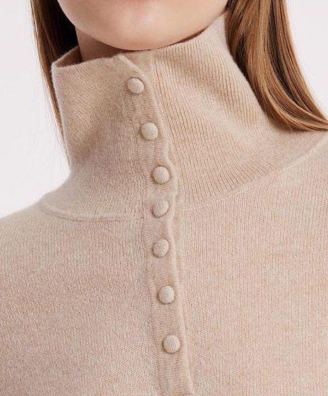Other cashmere troyer beige sweater goelia1995 Size S / US 4 / IT 40 - 7 Thumbnail