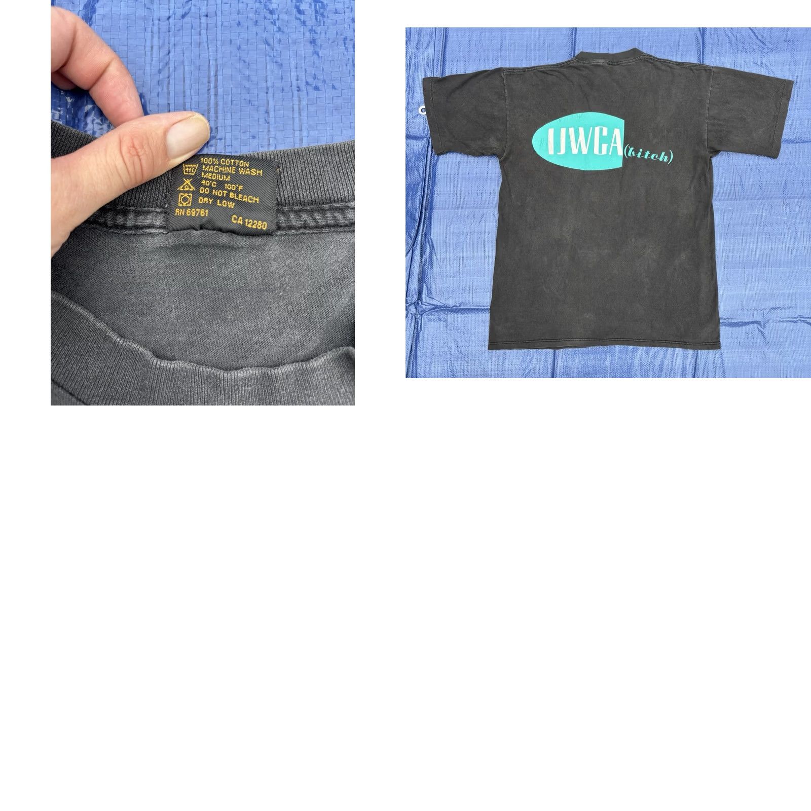 Vintage VINTAGE Brockum L T-Shirt The Breeders 90s Band Mens Short Sleeve Black 1993 Size US L / EU 52-54 / 3 - 9 Thumbnail