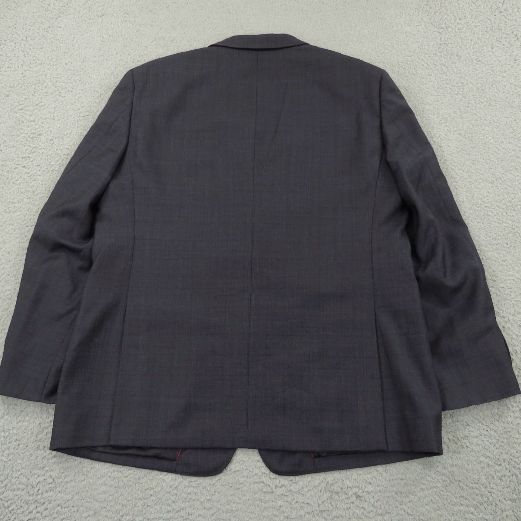 Vintage Reda Blazer Men 44R Navy Plaid Travel Wool Paisley Liner Sport Coat Jacket Check Size 44R - 5 Thumbnail