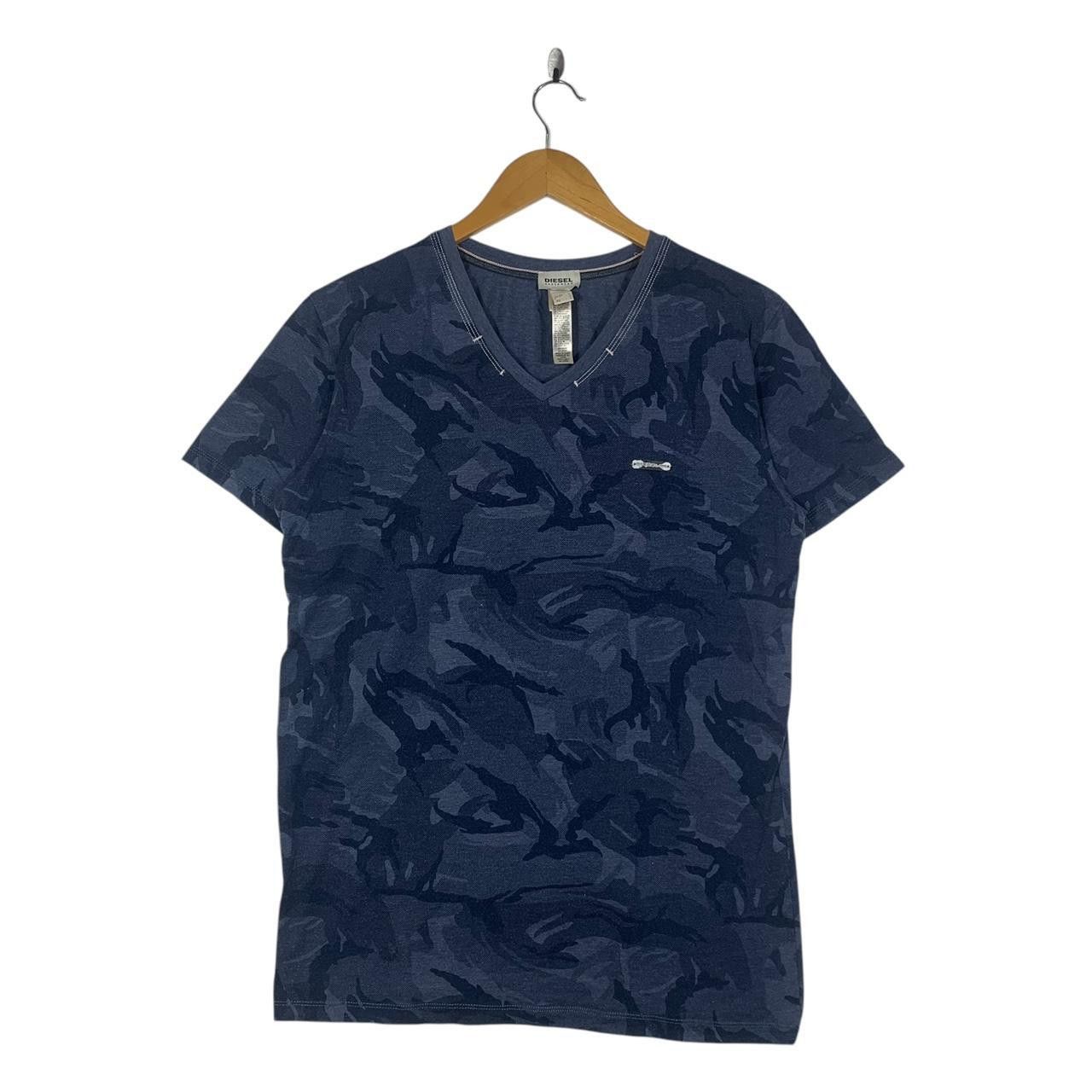 Diesel DIESEL ITALY BRAVE Camouflage Over Print Tee Shirt Top Size US L / EU 52-54 / 3 - 1 Thumbnail