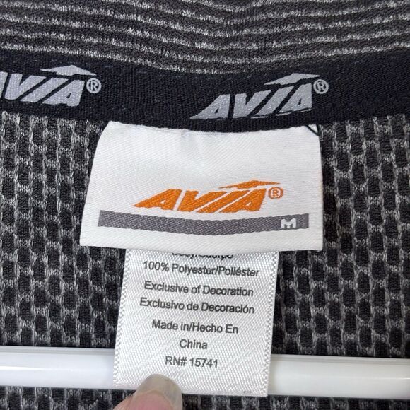Avia AVIA Activewear T-Shirt Fitted Striped Gray Gym Workout M Size M / US 6-8 / IT 42-44 - 9 Thumbnail